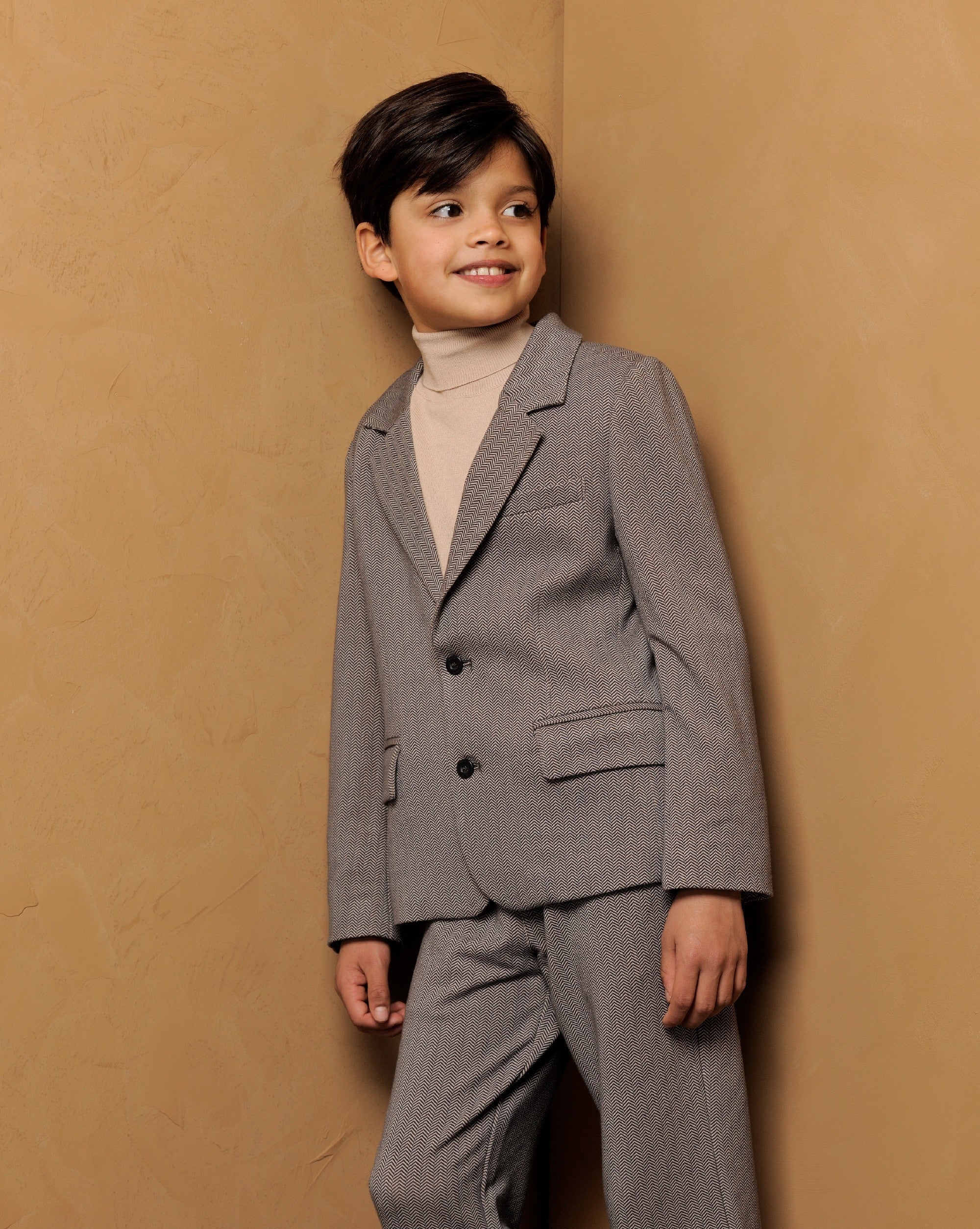 ◘ ABEL ◘ herringbone blazer *Navy*
