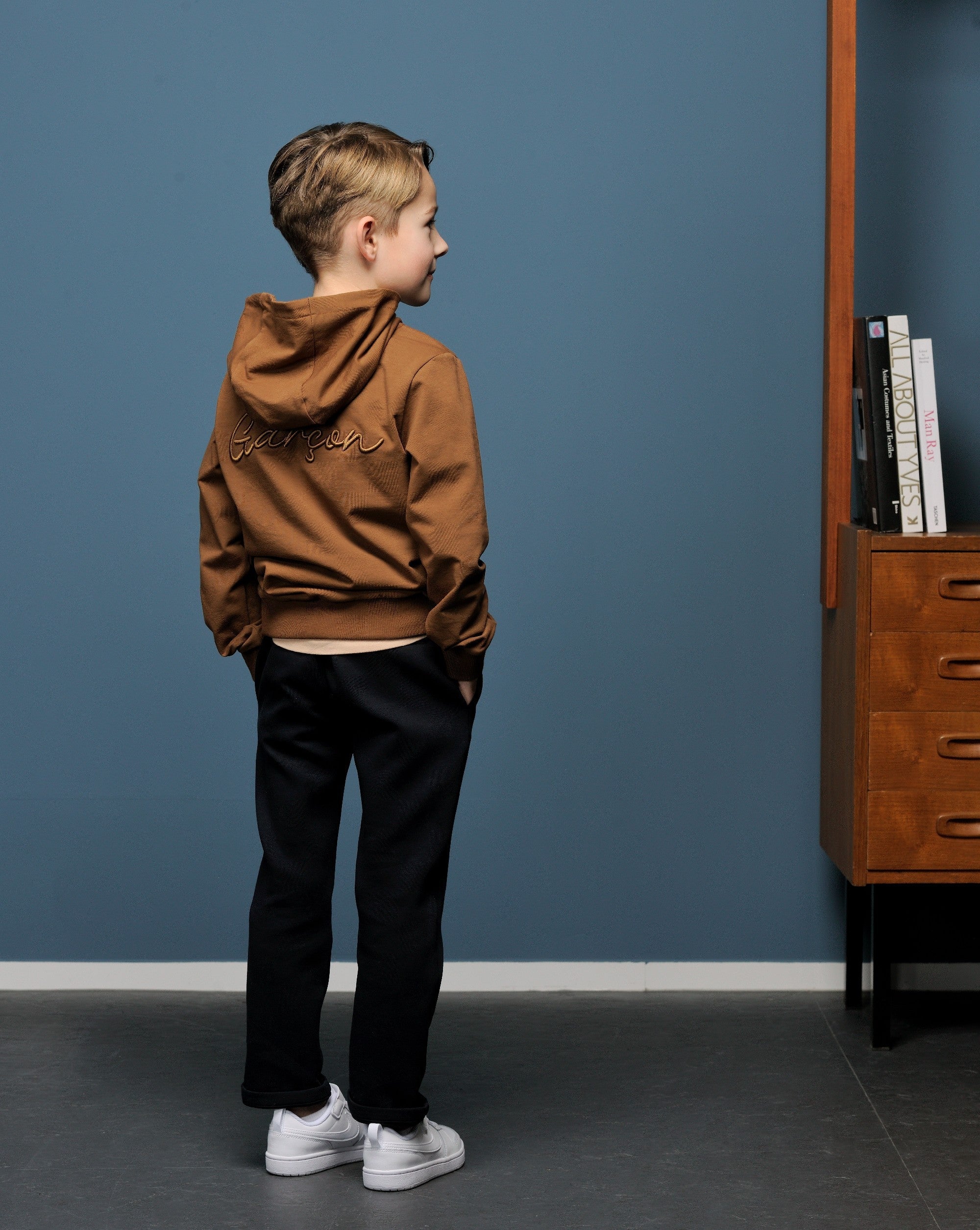 ◘ ORHOOD ◘ embroidery at back hoodie *Toffee*
