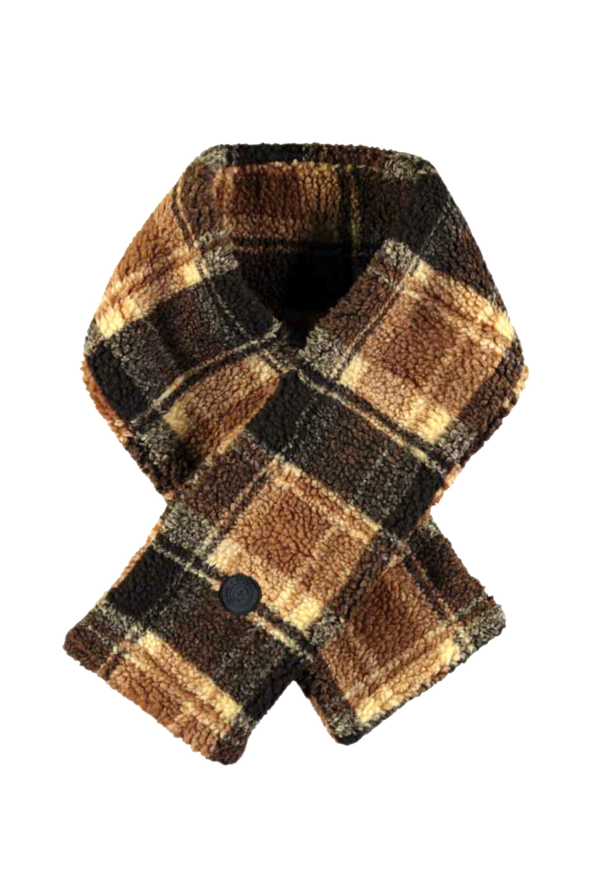 ◘ RAHMY ◘ checked teddy scarf *Toffee*