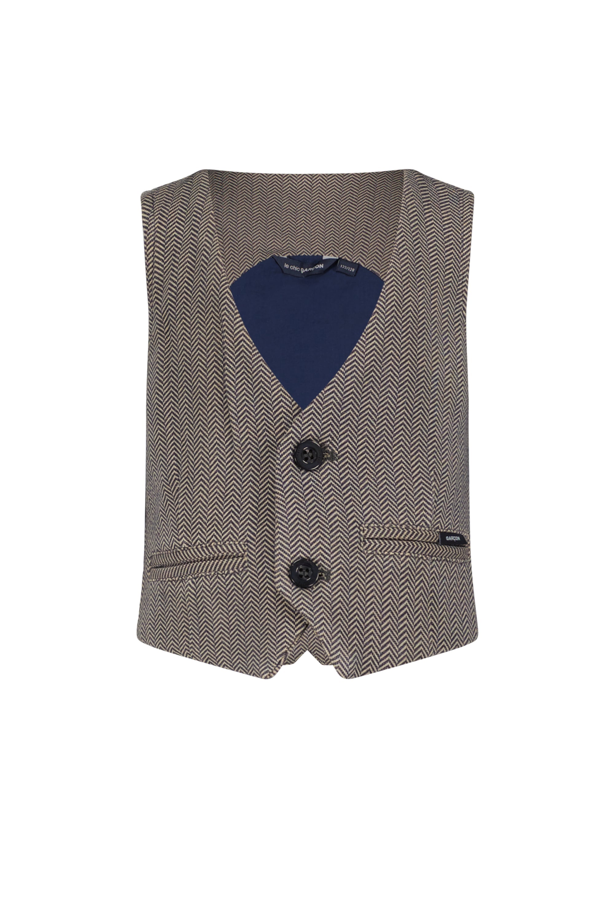 ◘ AVI ◘ herringbone gilet *Navy*