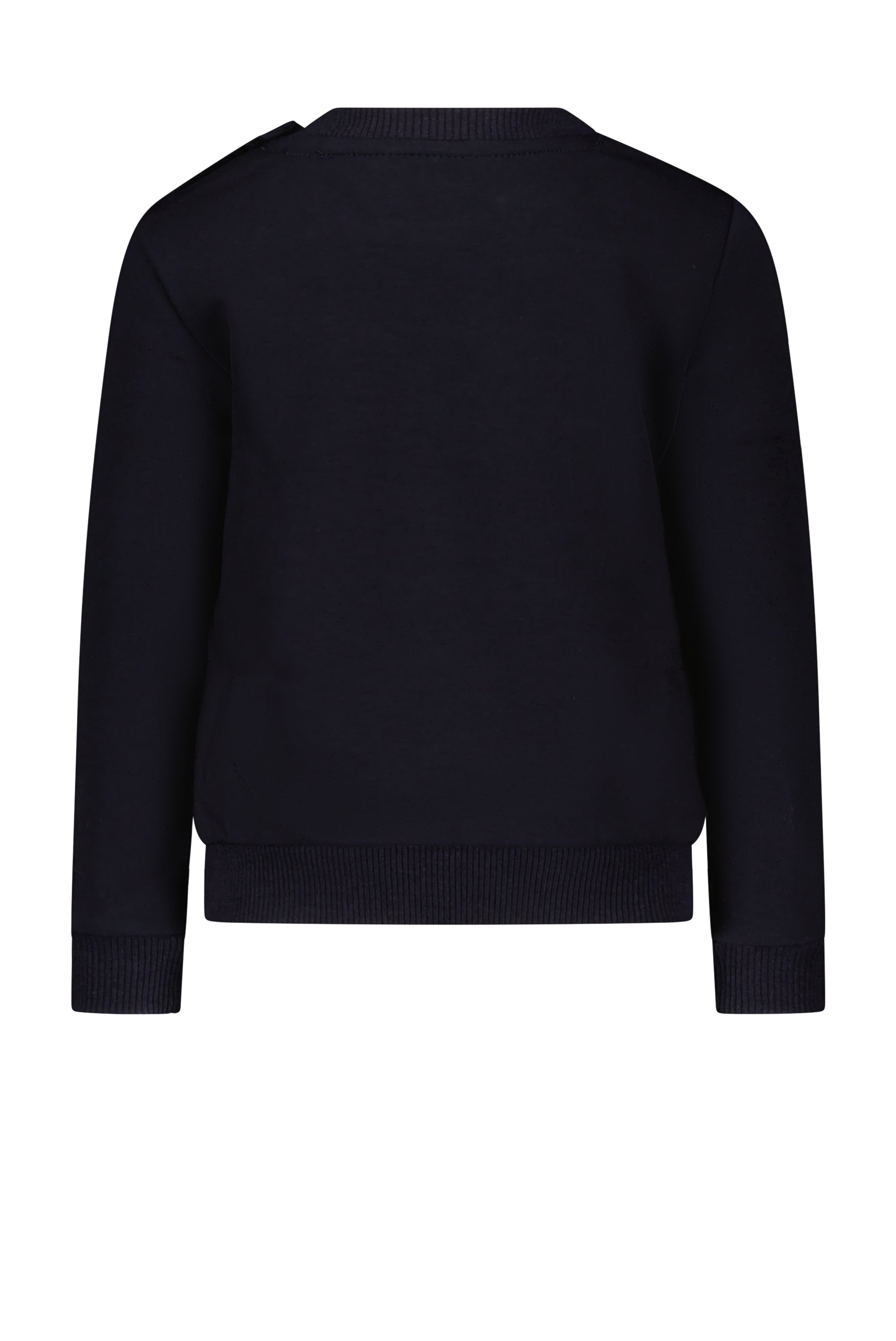 ◘ ONNO ◘ check & applique sweater *Navy*