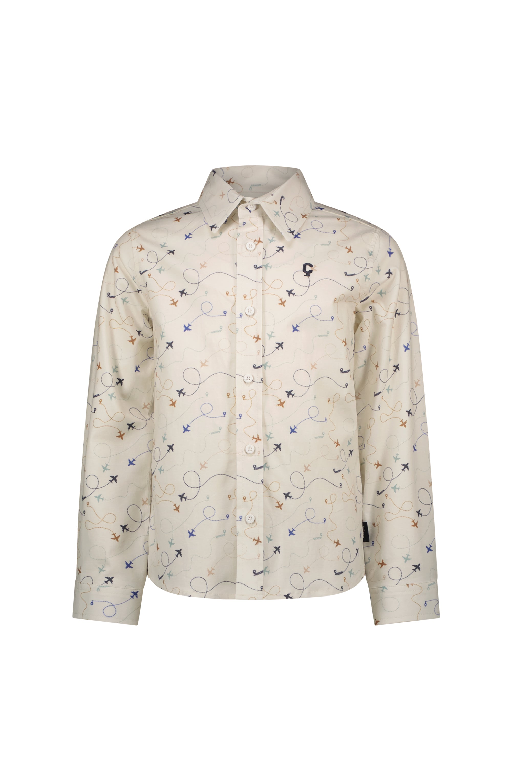 Le Chic Garçon EVAN fitted AOP Garçon shirt *White*
