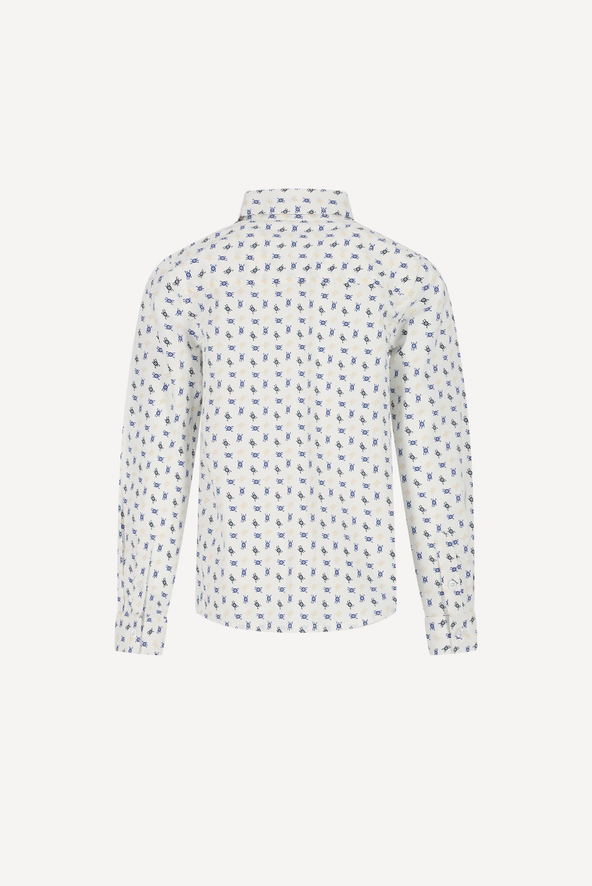 Le Chic Garcon EVI overhemd. Robot Eye Navy AOP