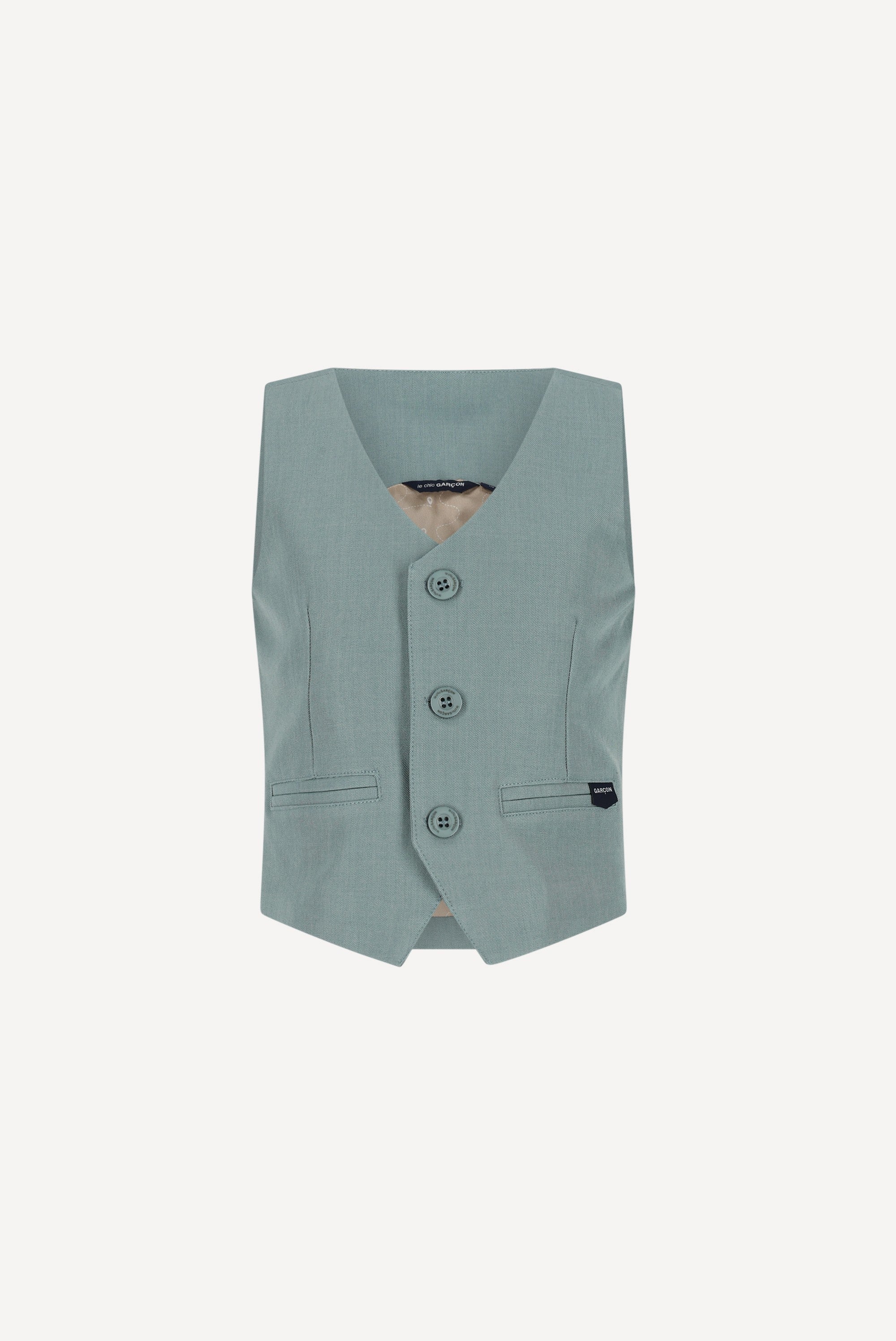 Le Chic Garcon ART gilet. Sage Green