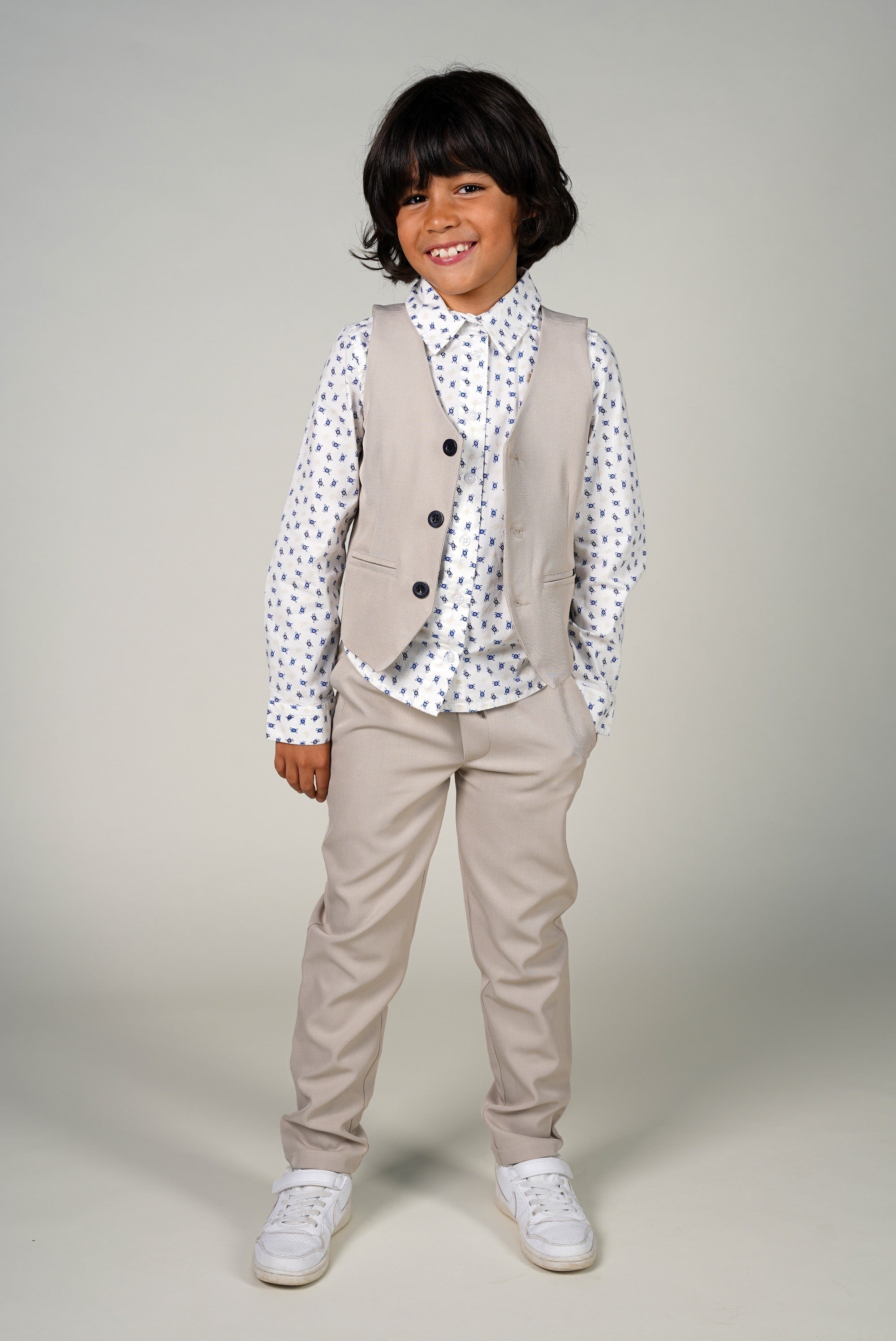 Le Chic Garcon DONKY broek. Oyster Grey