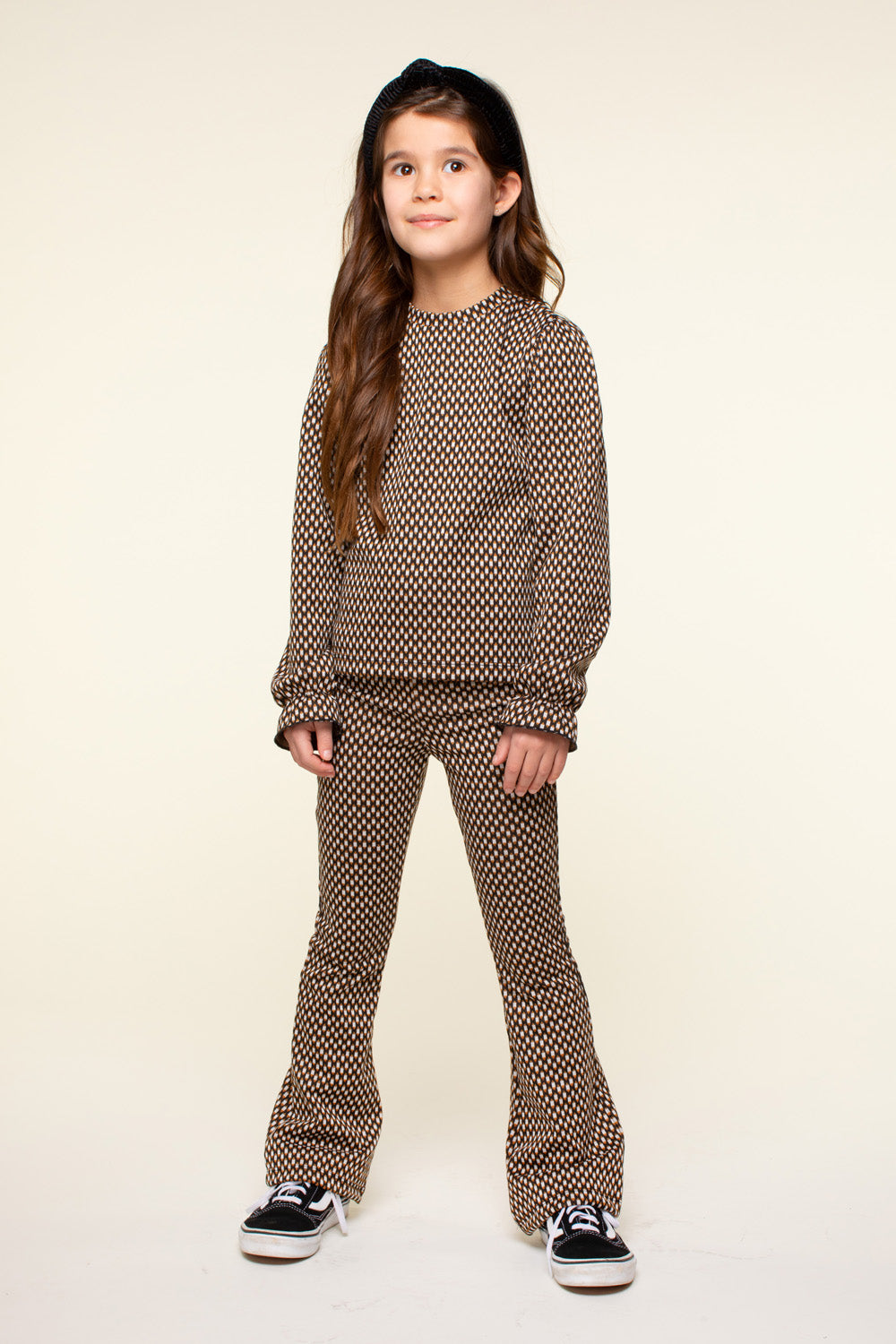 Moodstreet BOBBI jacquard pants black