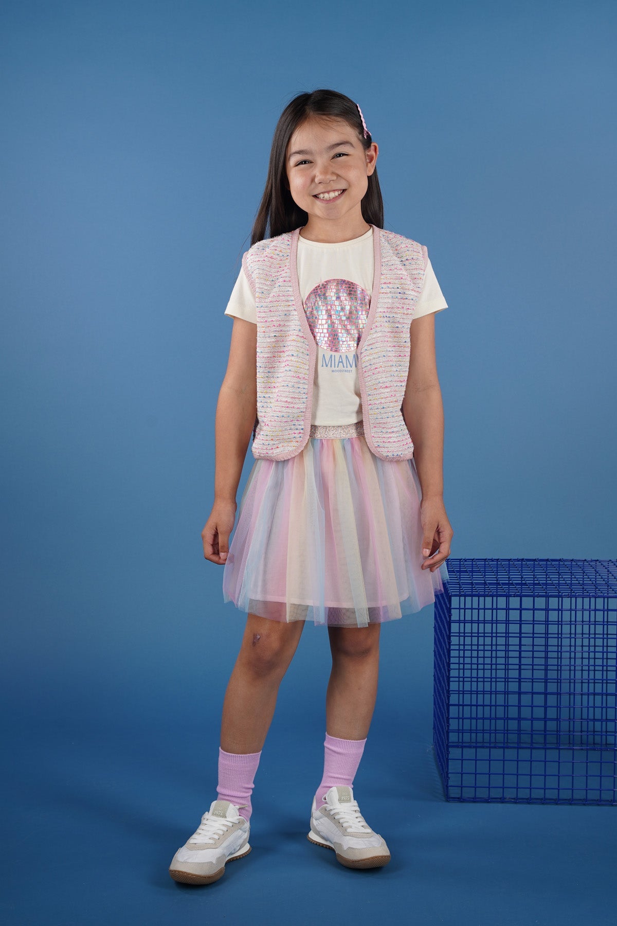 Moodstreet Raeven Rainbow Tule Skirt