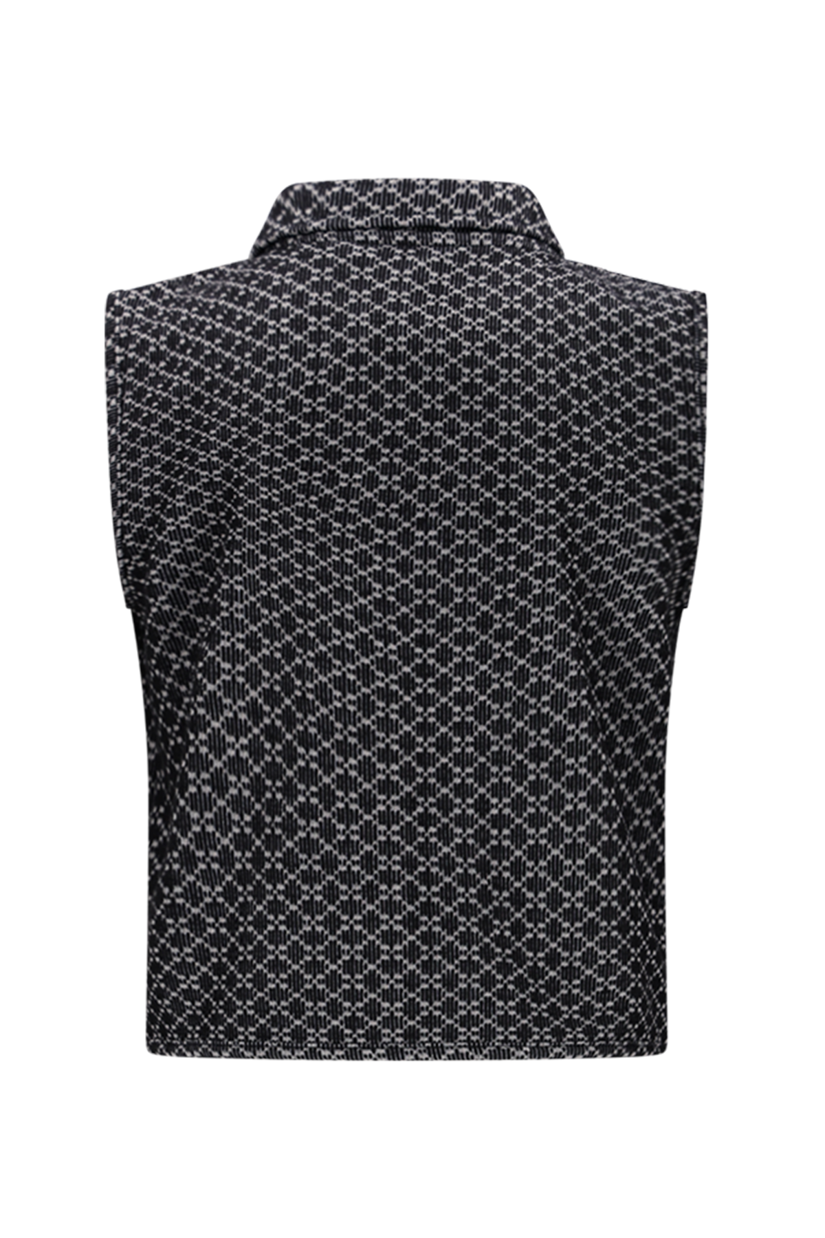 Moodstreet Vina Jacquard Gilet -Zwart-