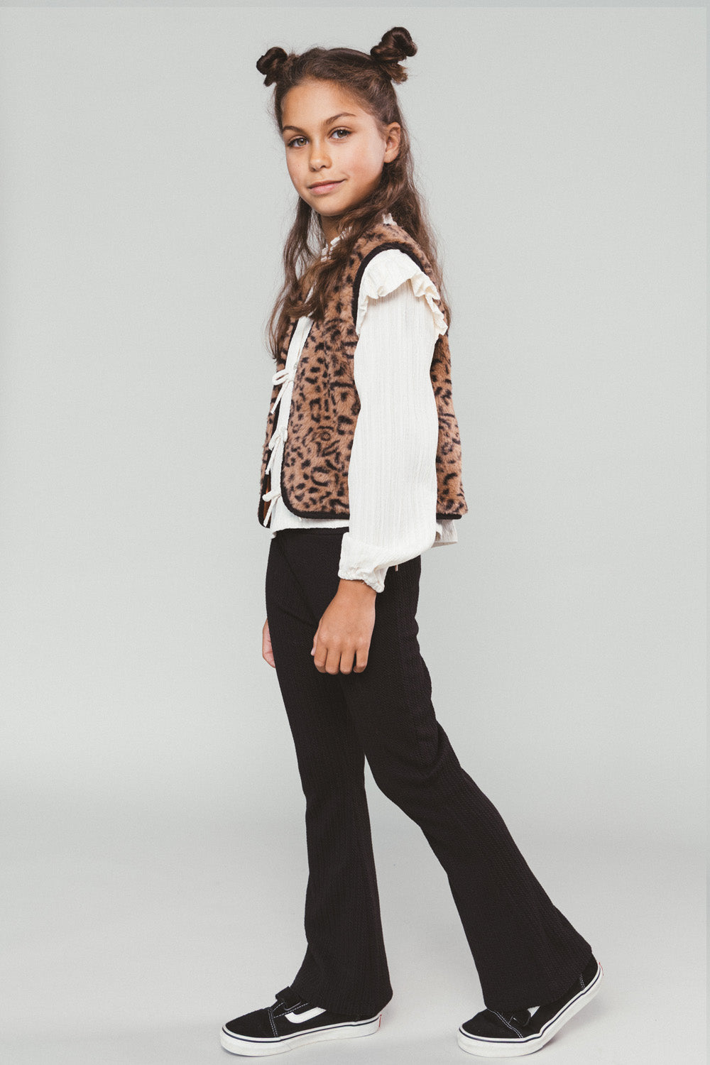 Moodstreet Bess Flared Pants -Zwart-