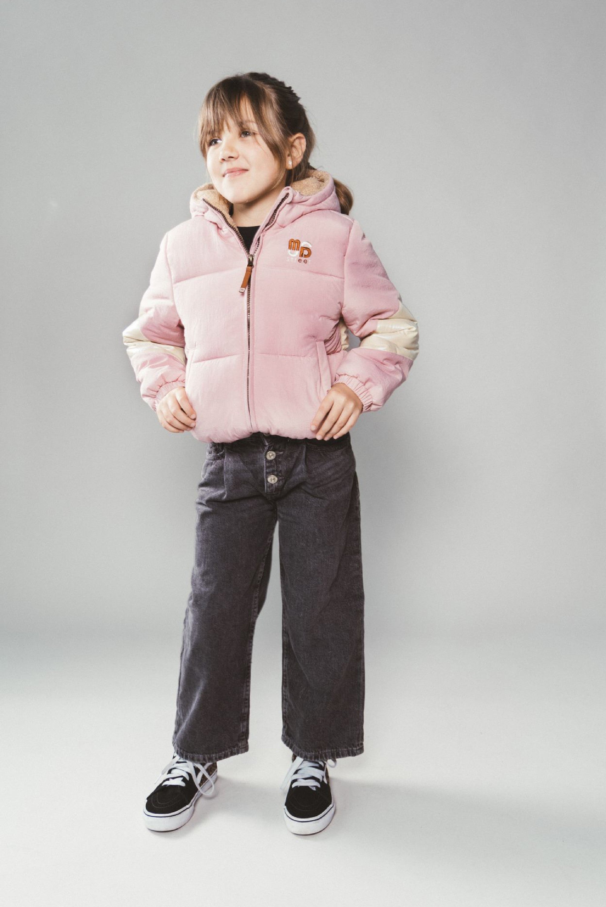 Moodstreet JULES multi-colour bomber - Powder Pink