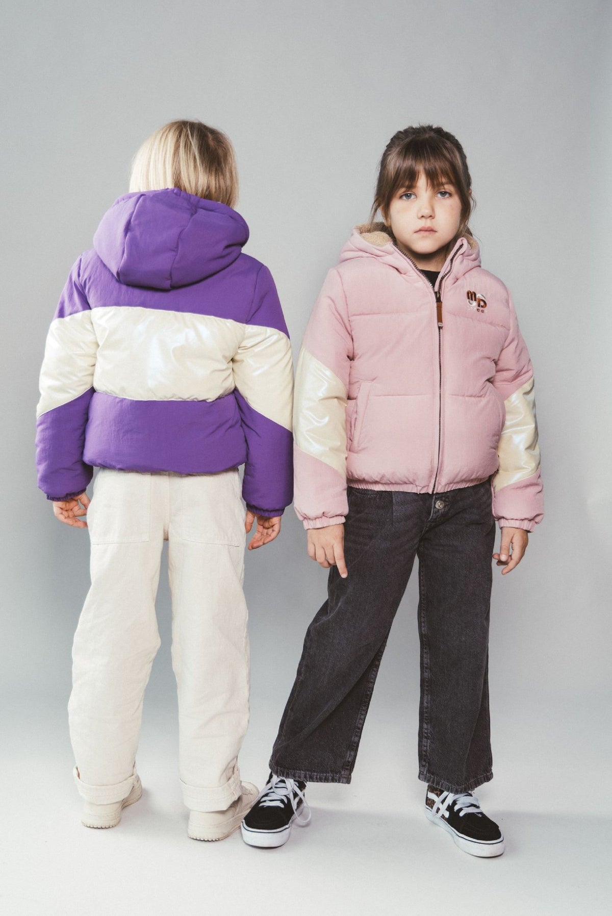 Moodstreet JULES multi-colour bomber - Powder Pink