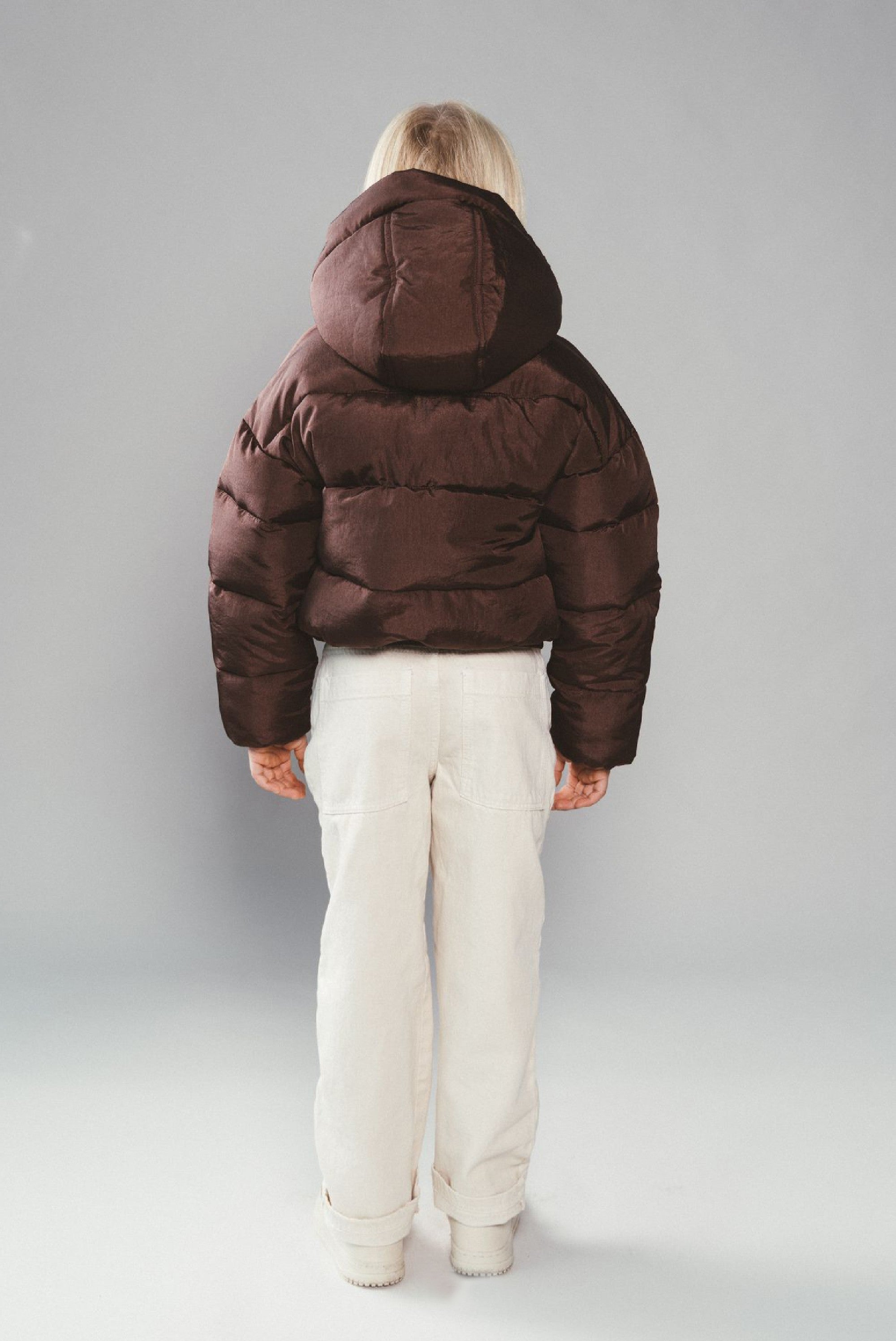 Moodstreet JOYA cropped bomber - Cocoa