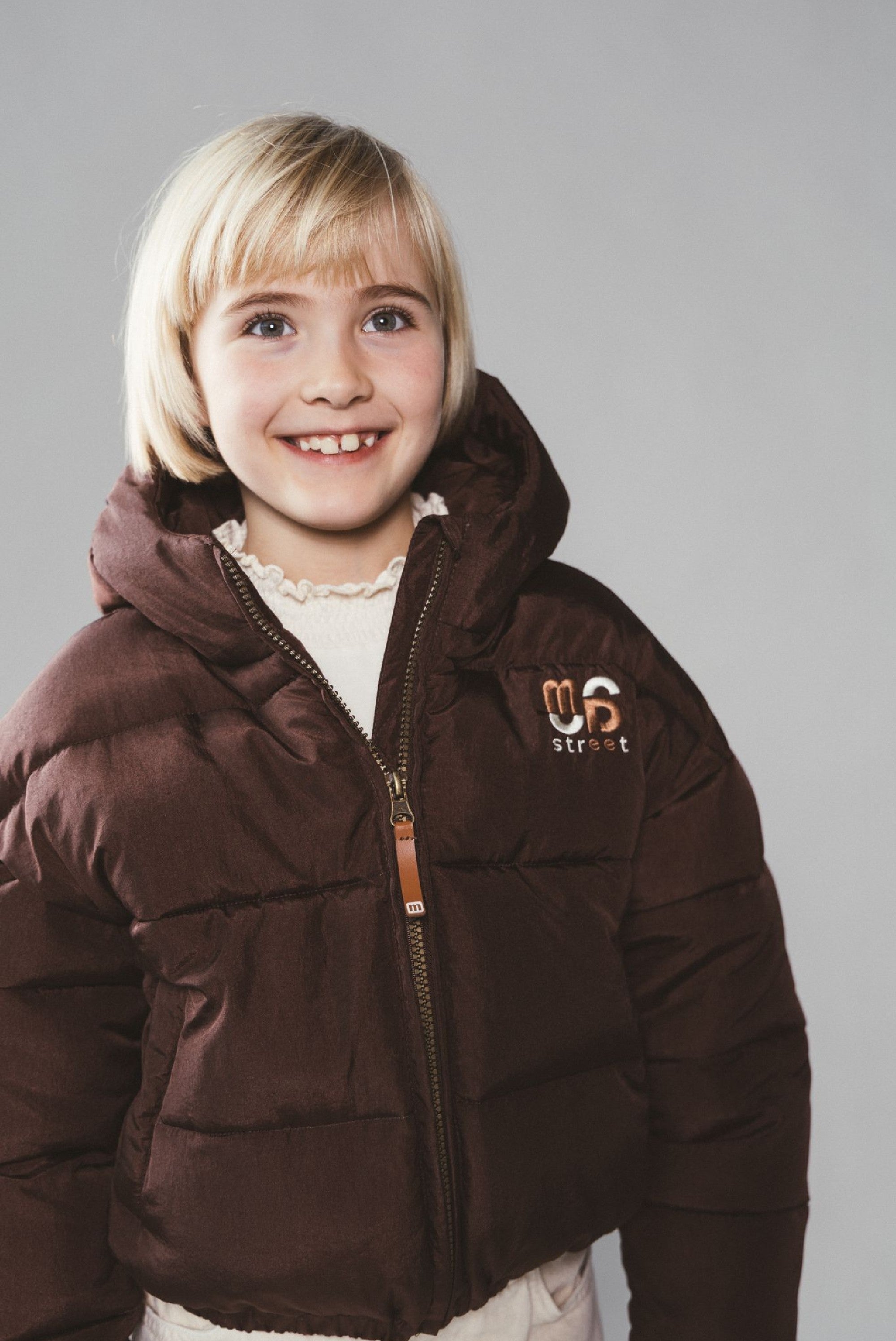 Moodstreet JOYA cropped bomber - Cocoa
