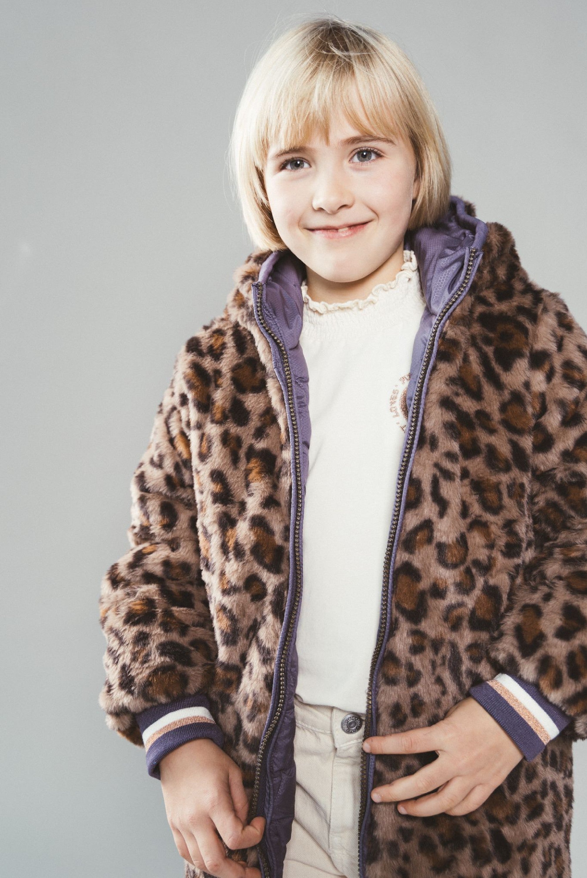 Moodstreet JULA reversible parka - Dark Lilac