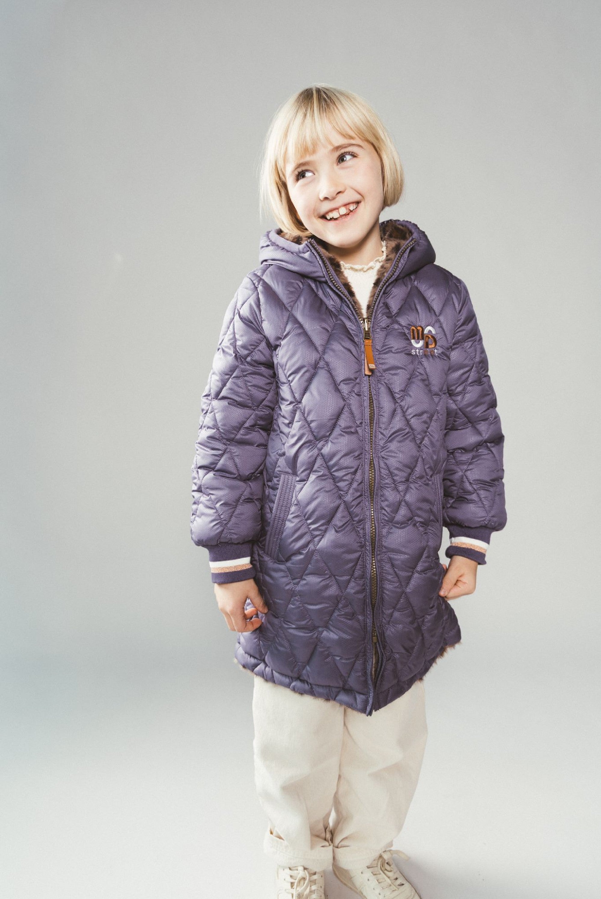 Moodstreet JULA reversible parka - Dark Lilac