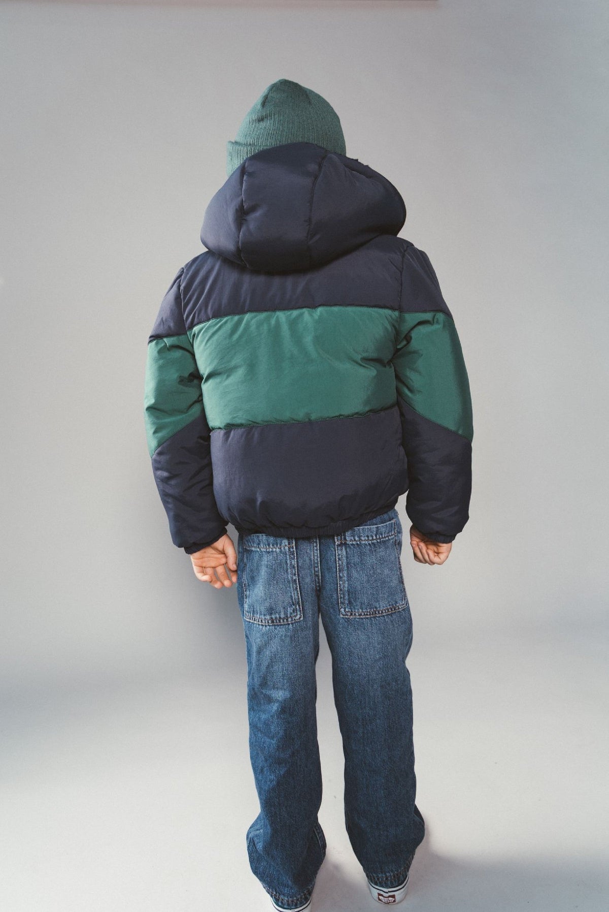 Moodstreet JULES multi-colour bomber - Navy