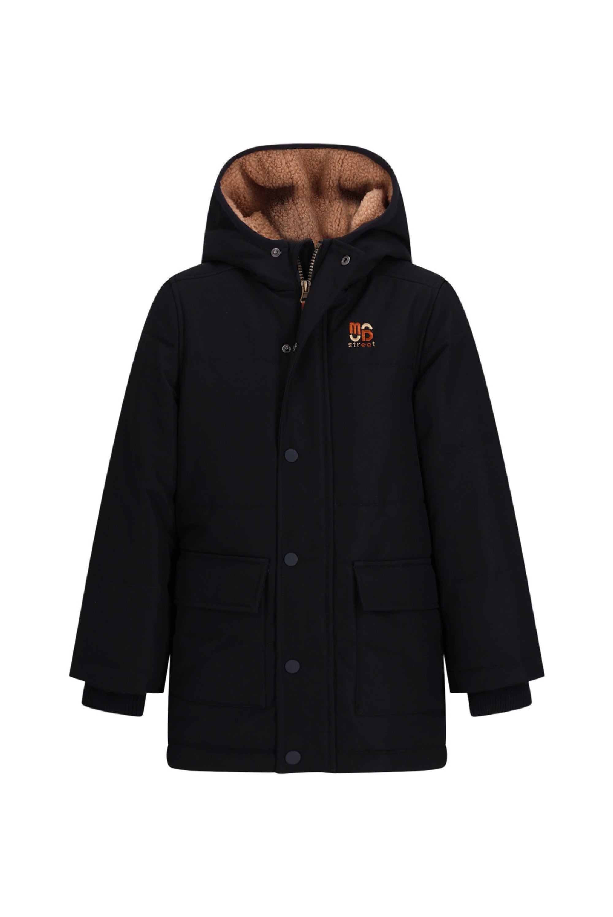 Moodstreet JASPER gewatteerde parka - Black