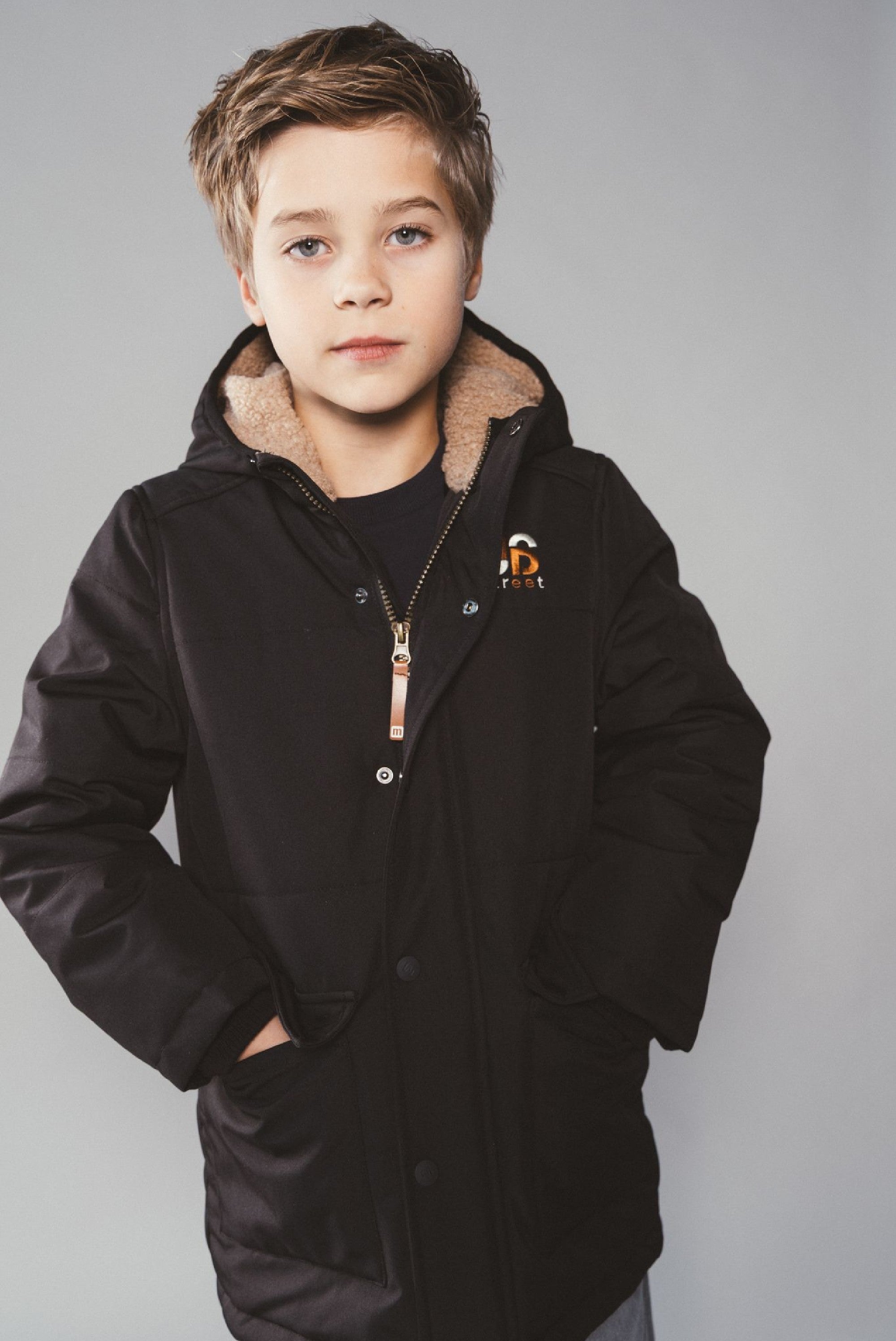 Moodstreet JASPER gewatteerde parka - Black