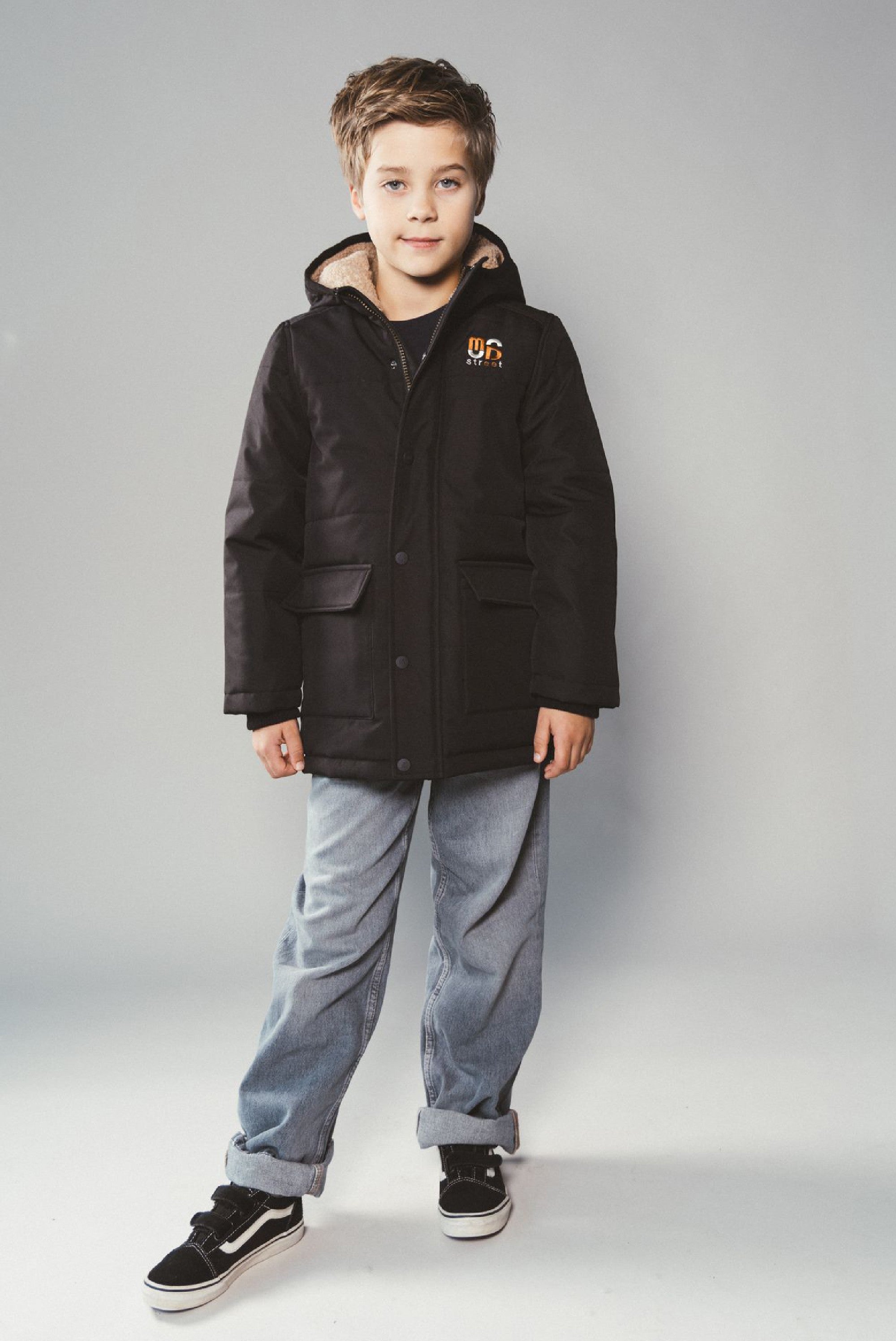 Moodstreet JASPER gewatteerde parka - Black