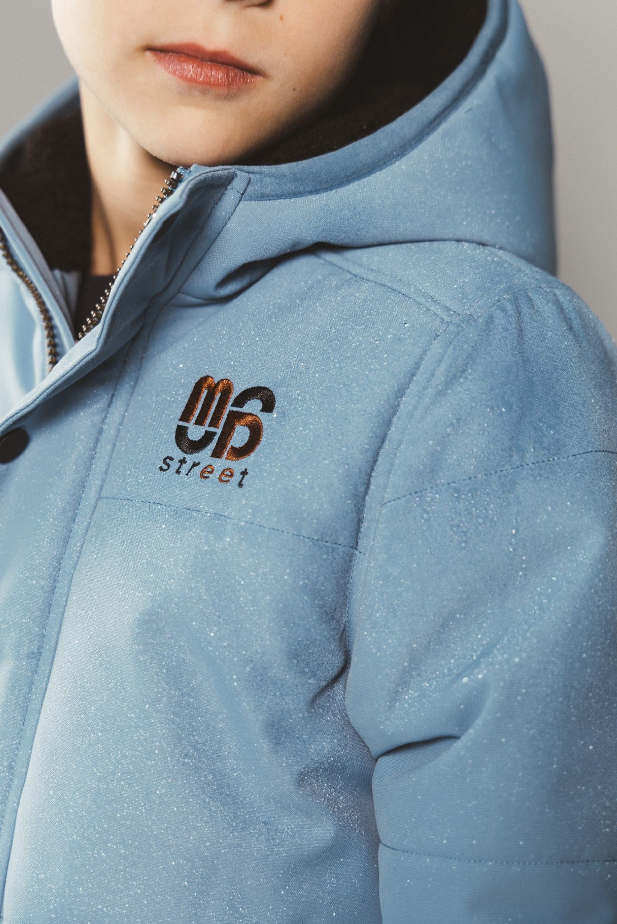 Moodstreet JASPER gewatteerde parka - Ice Blue