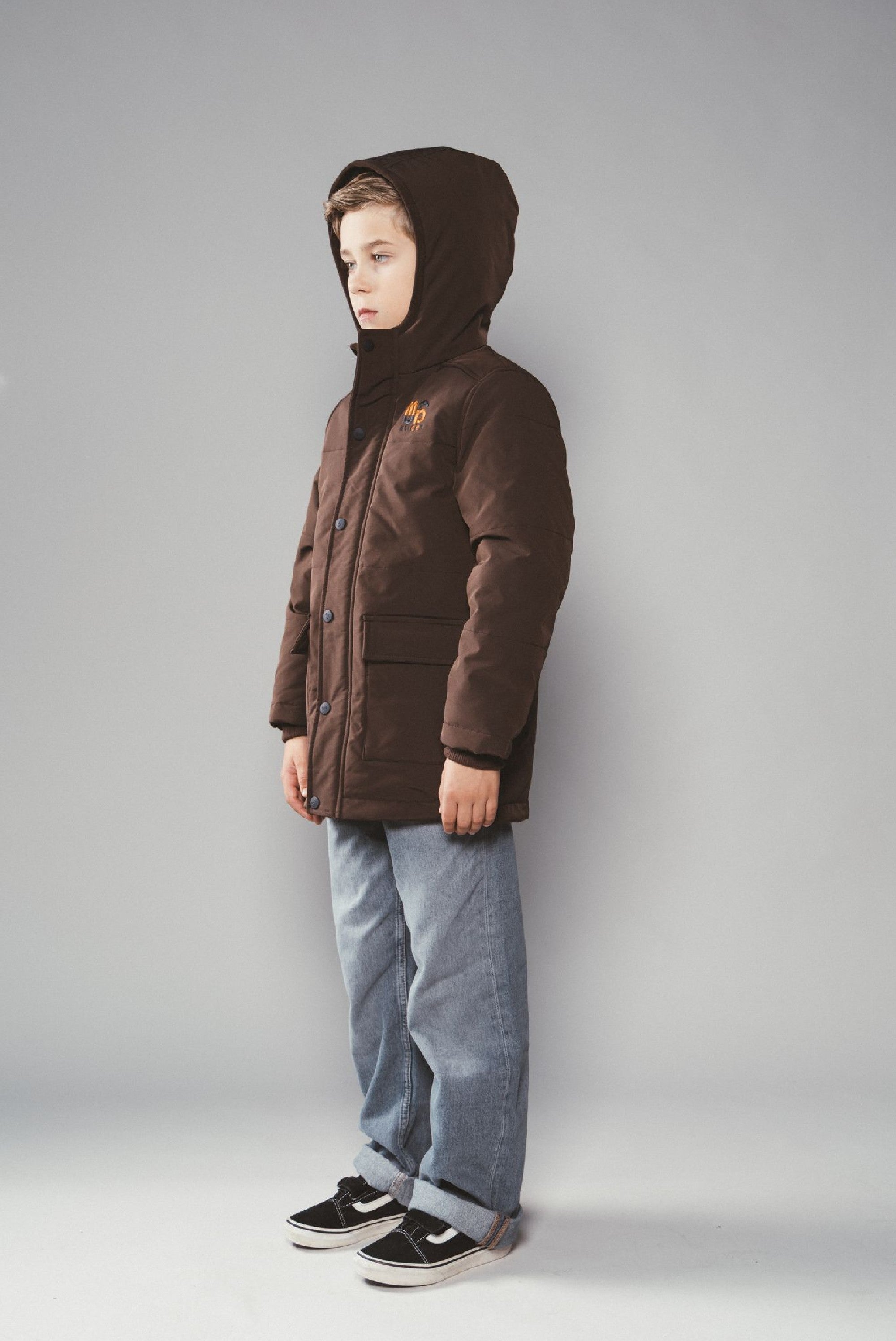 Moodstreet JASPER gewatteerde parka - Cocoa