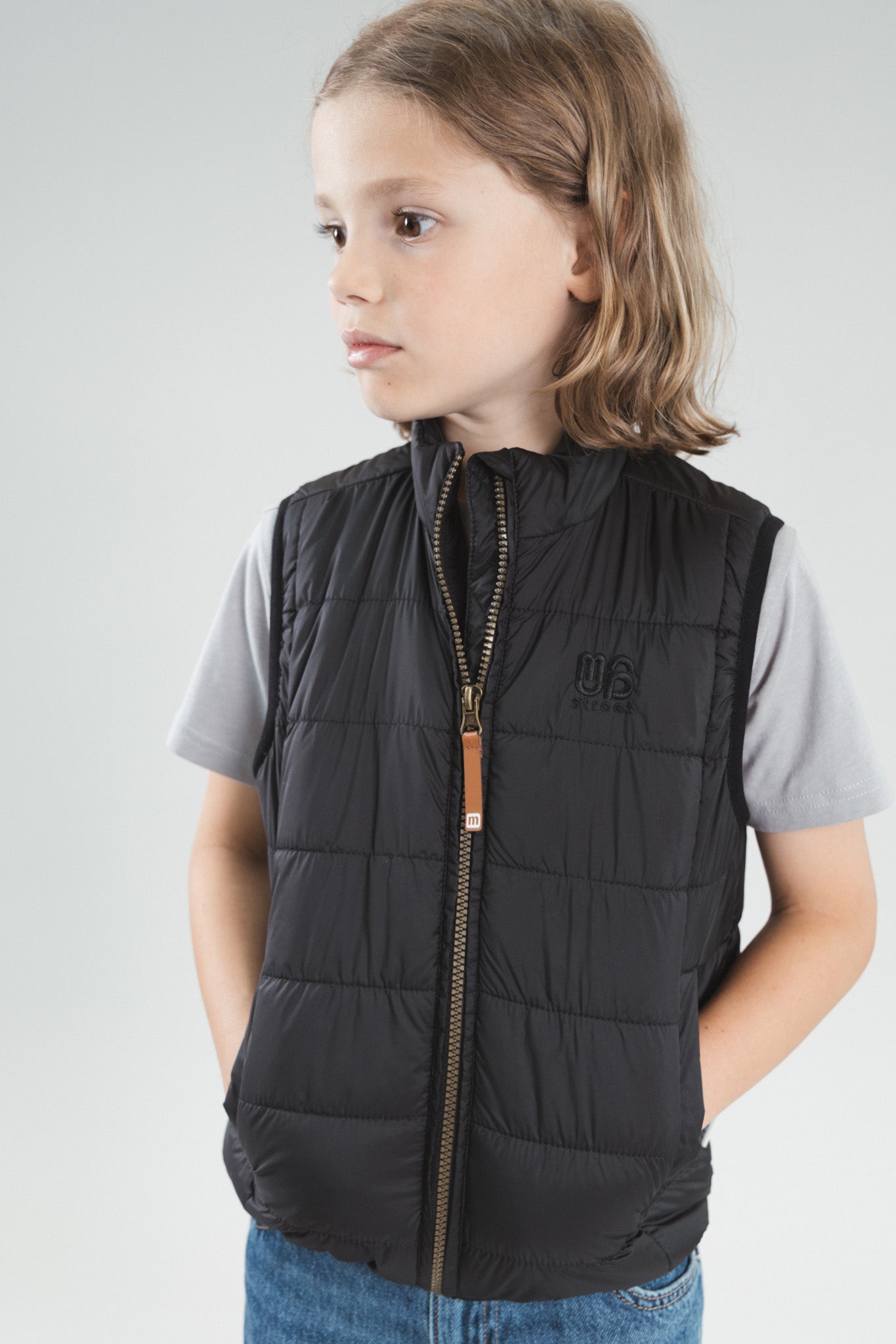 Moodstreet JO licht gewatteerde bodywarmer Zwart