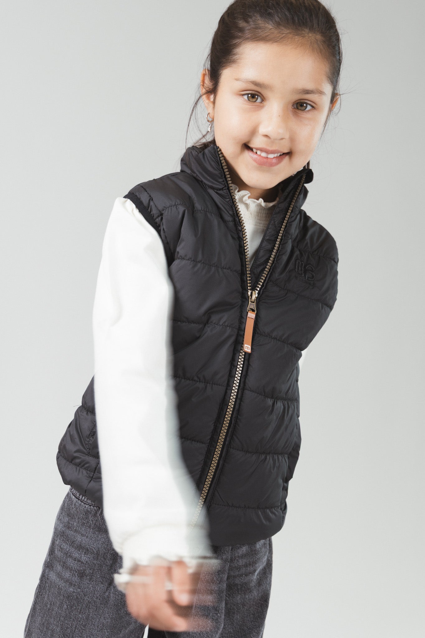 Moodstreet JO licht gewatteerde bodywarmer Zwart