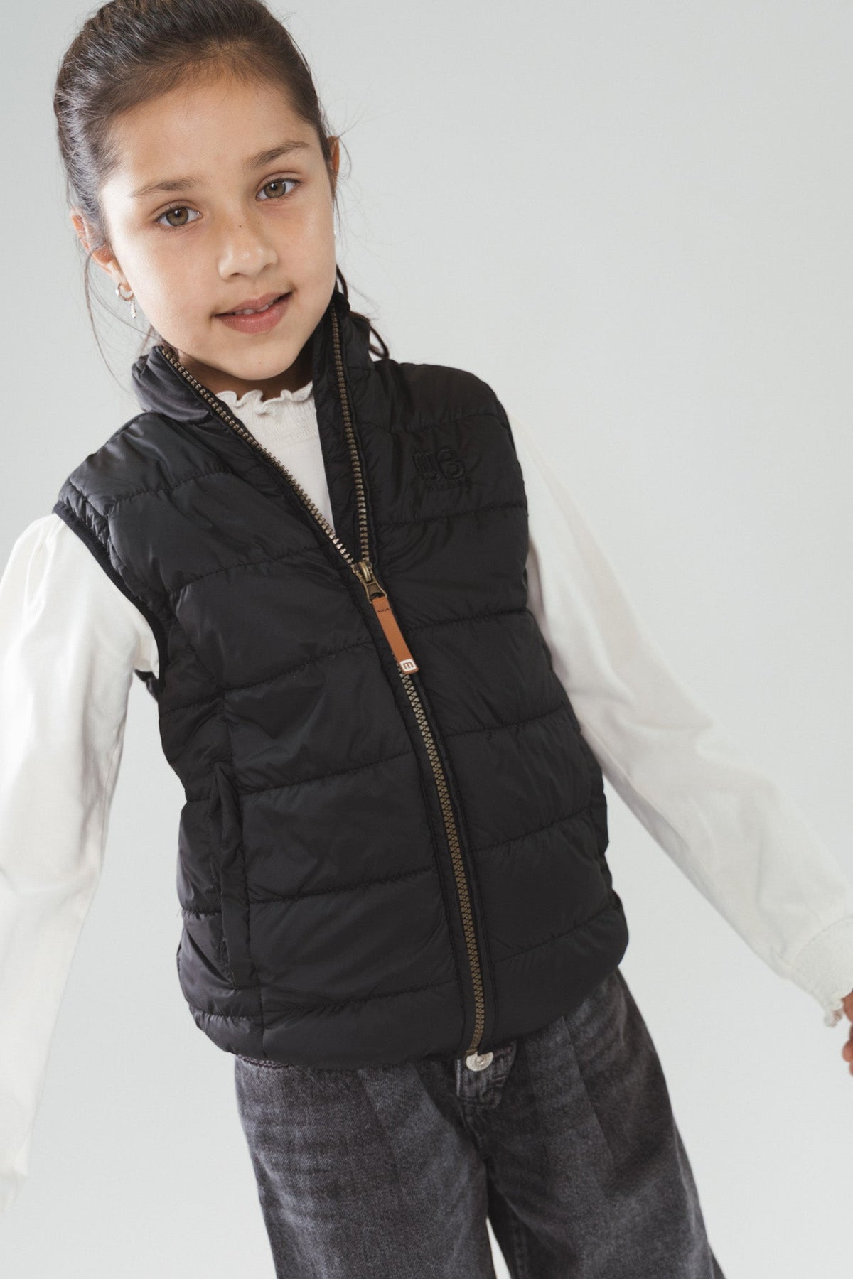 Moodstreet JO licht gewatteerde bodywarmer Zwart