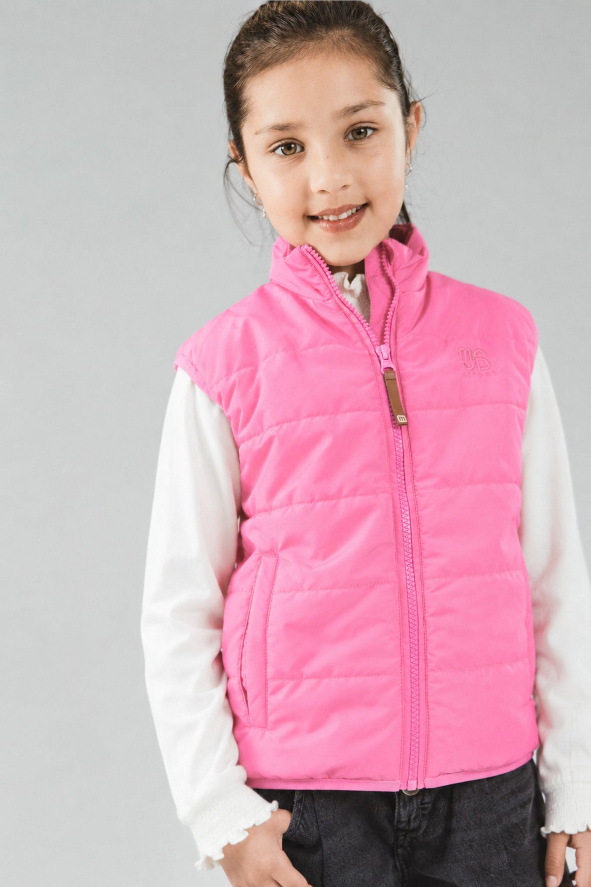Moodstreet JO licht gewatteerde bodywarmer Roze