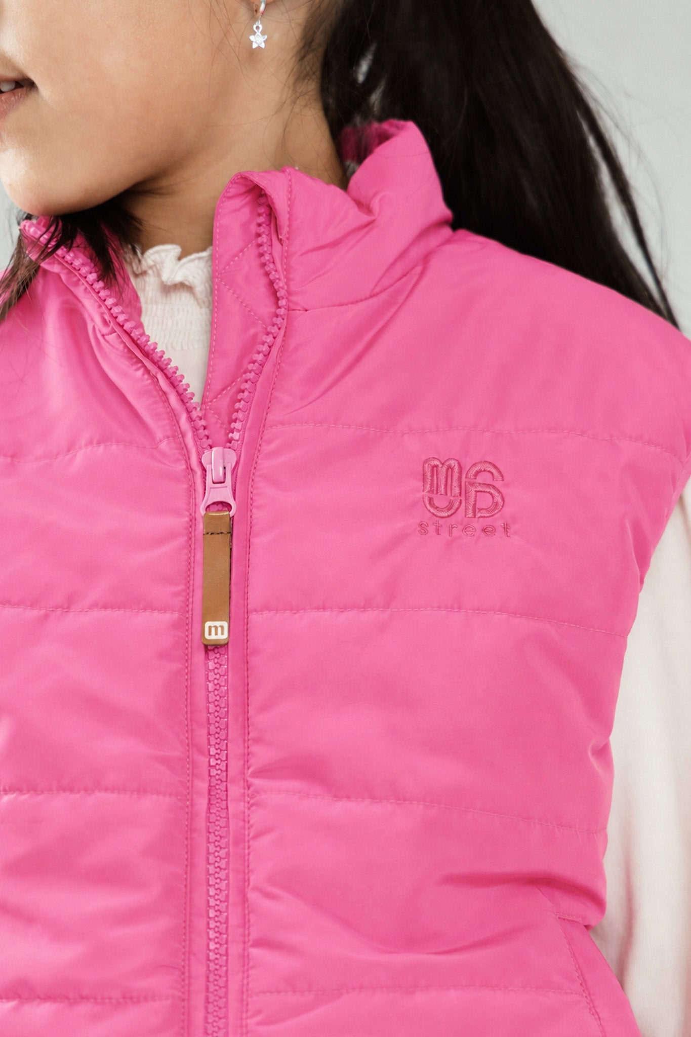 Moodstreet JO licht gewatteerde bodywarmer Roze