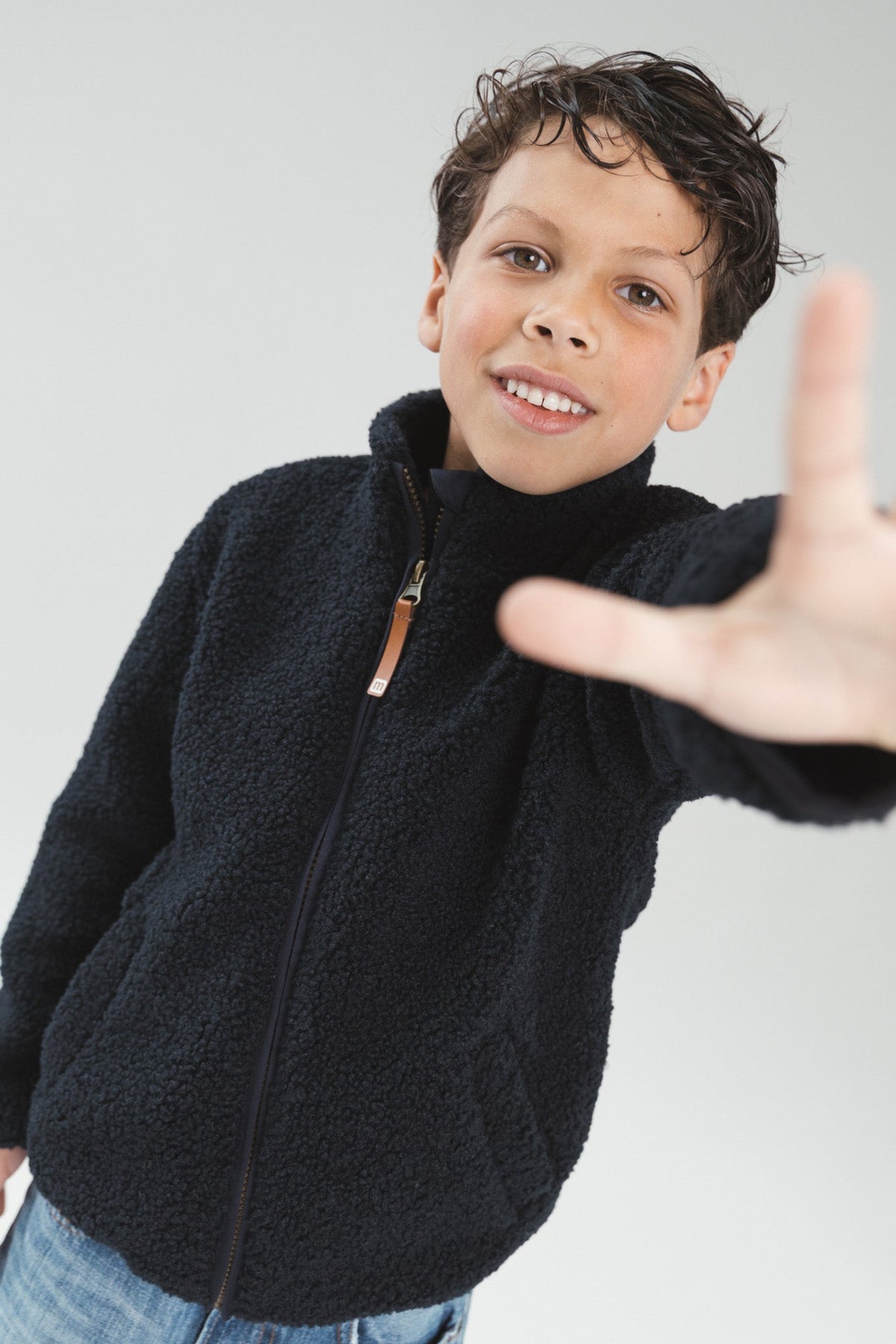 Moodstreet JAYCE teddy tussenjas Blauw