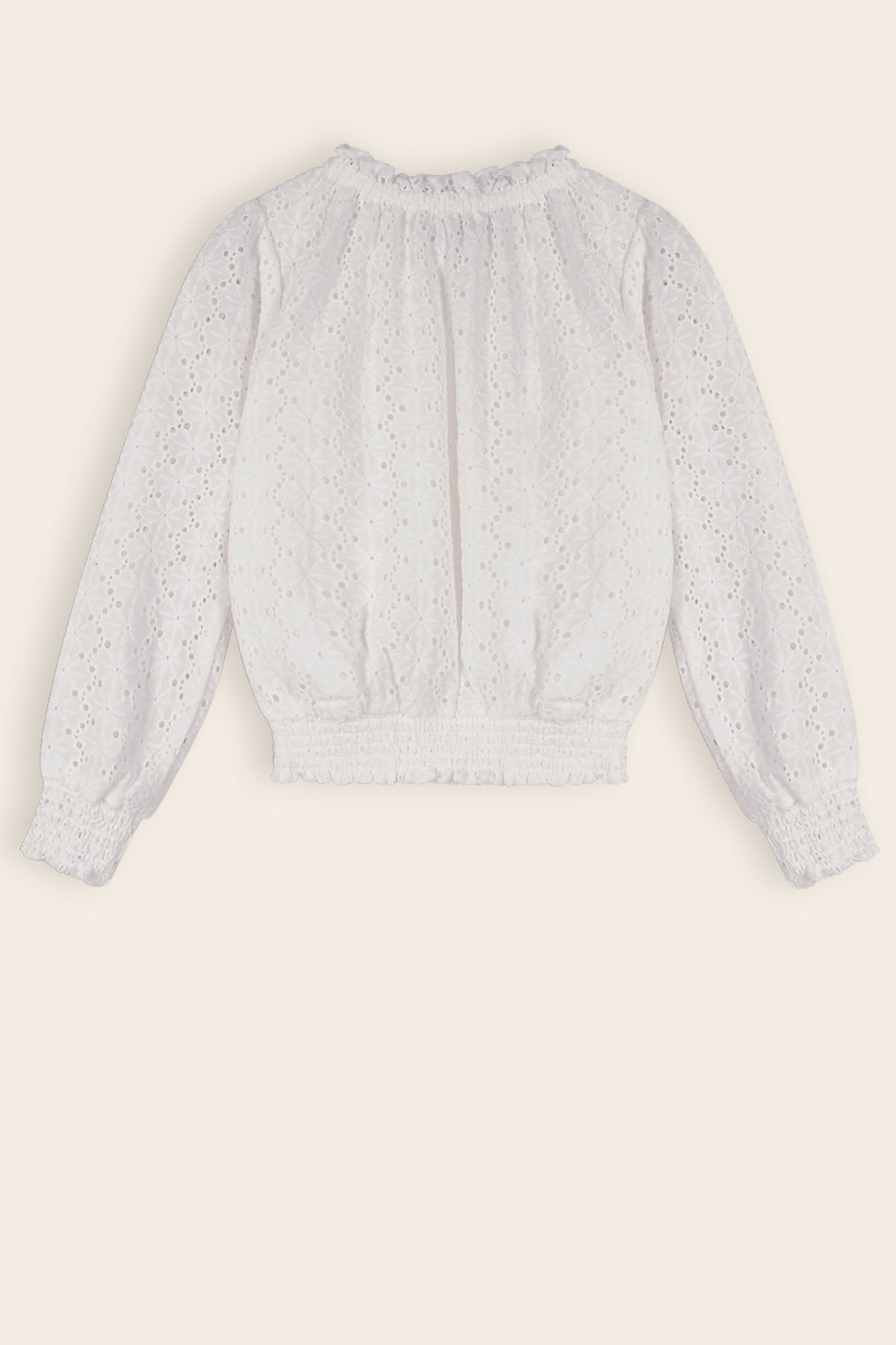 Tomma Embroidery Anglaise Blouse Wit