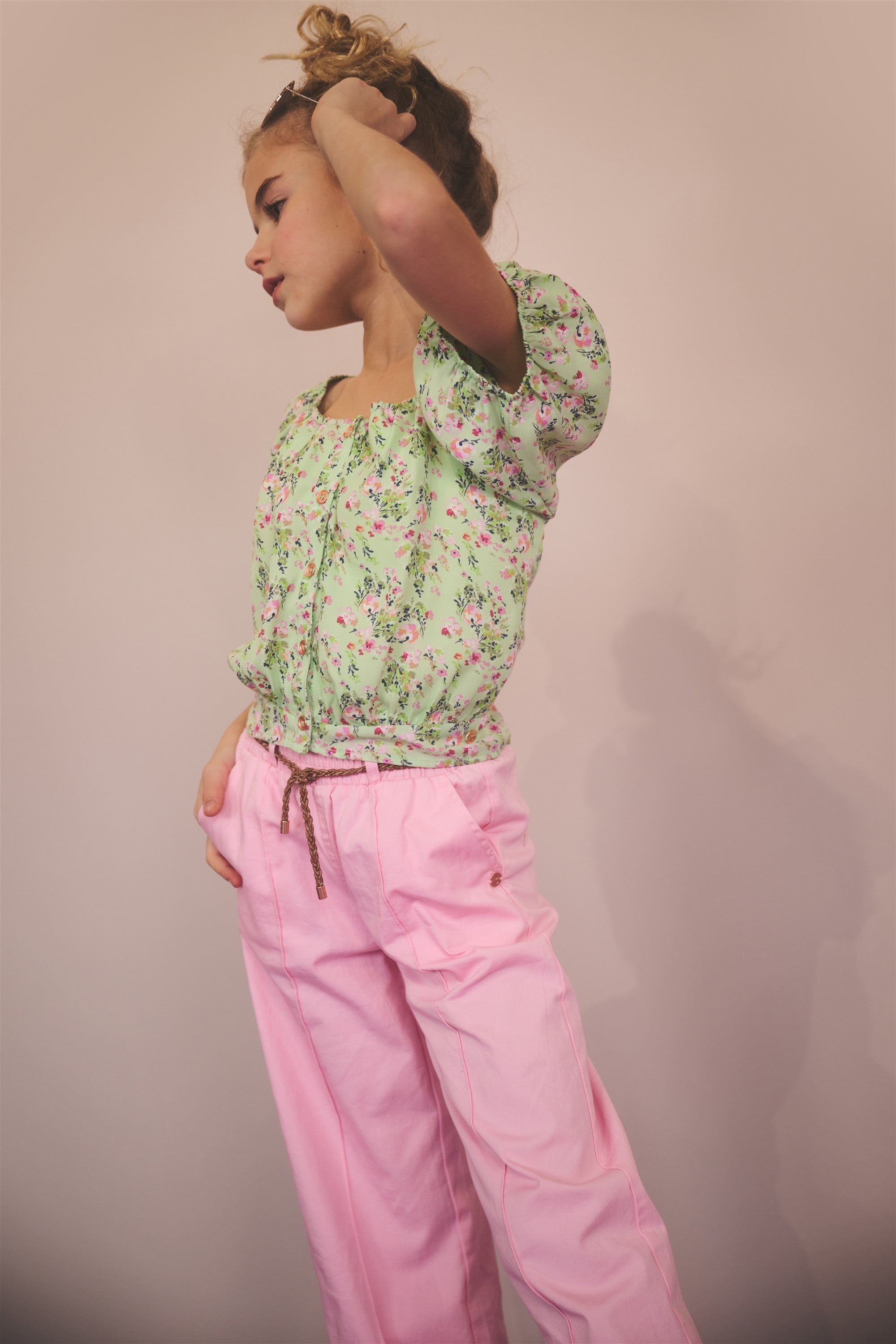 Tomas Gebloemde Blouses Groen