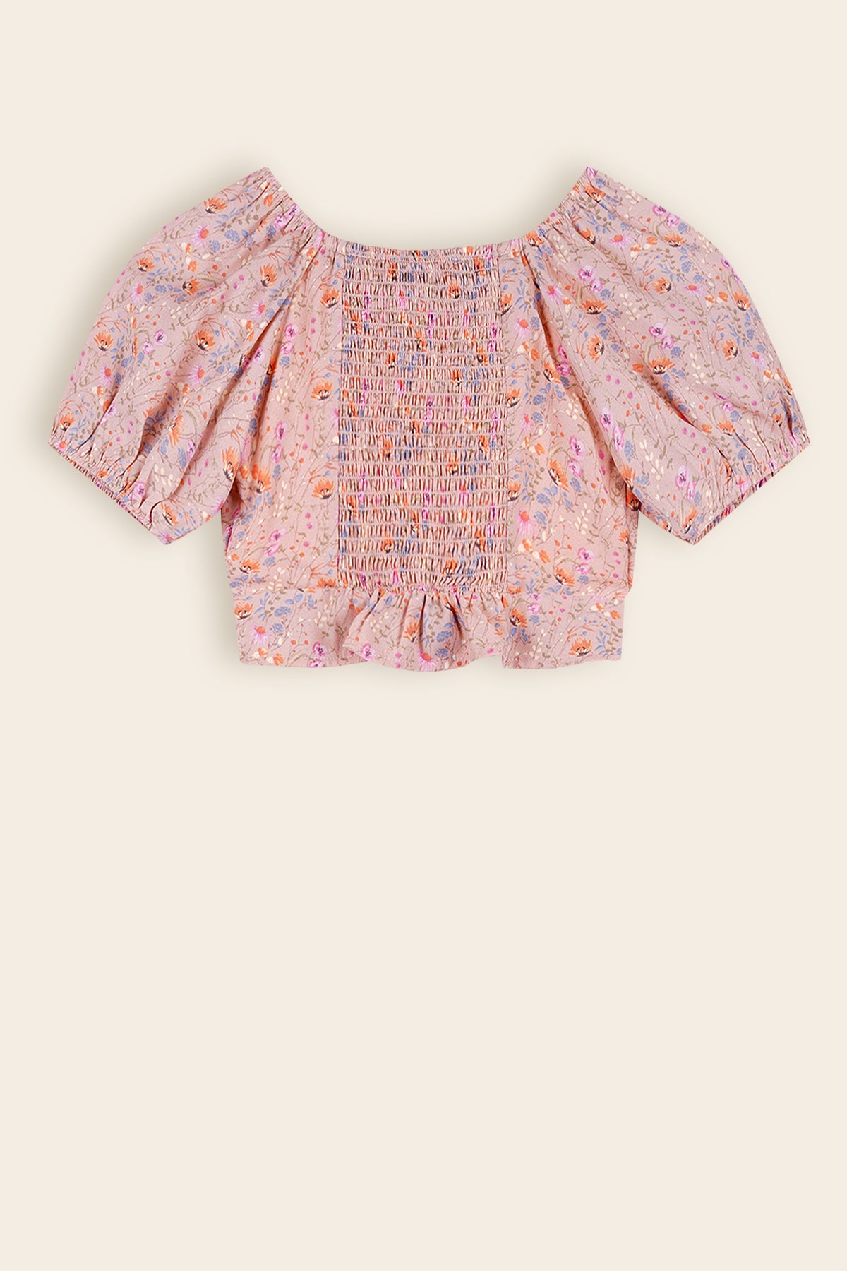 Tomas Gebloemde Blouses Zand