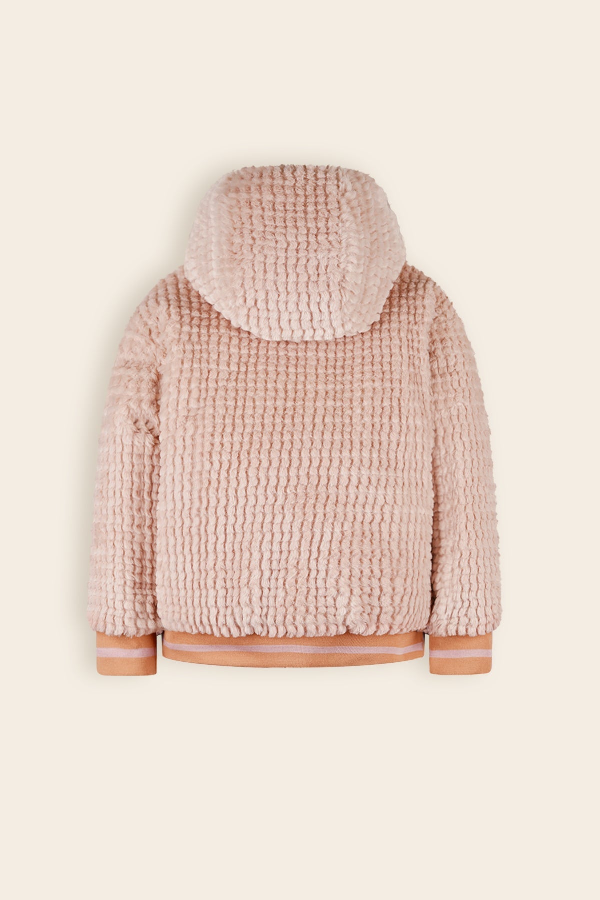 NoNo Bomby Reversible Winterjas met Print op de mouw Taupe
