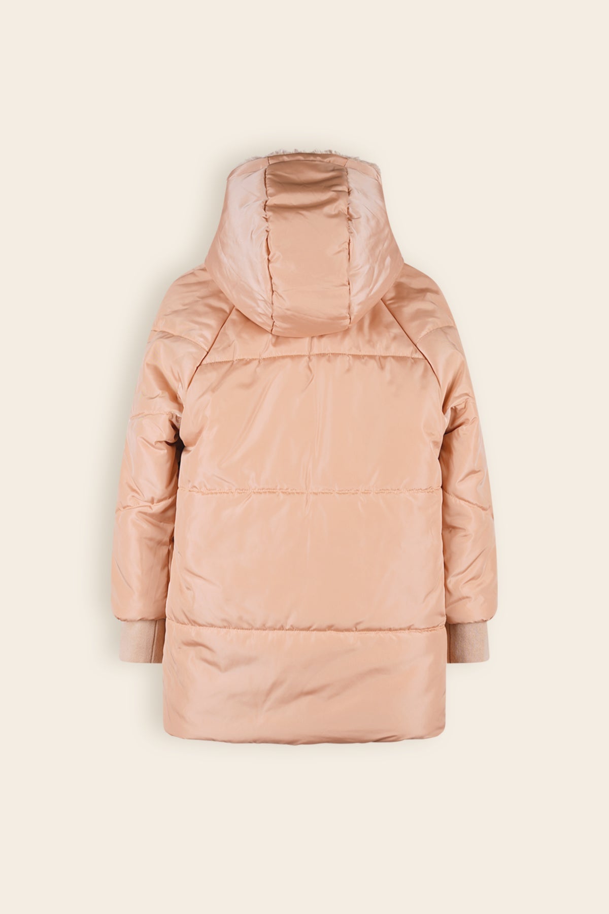 NoNo Baybee Reversible Mid Lange Winterjas Zand