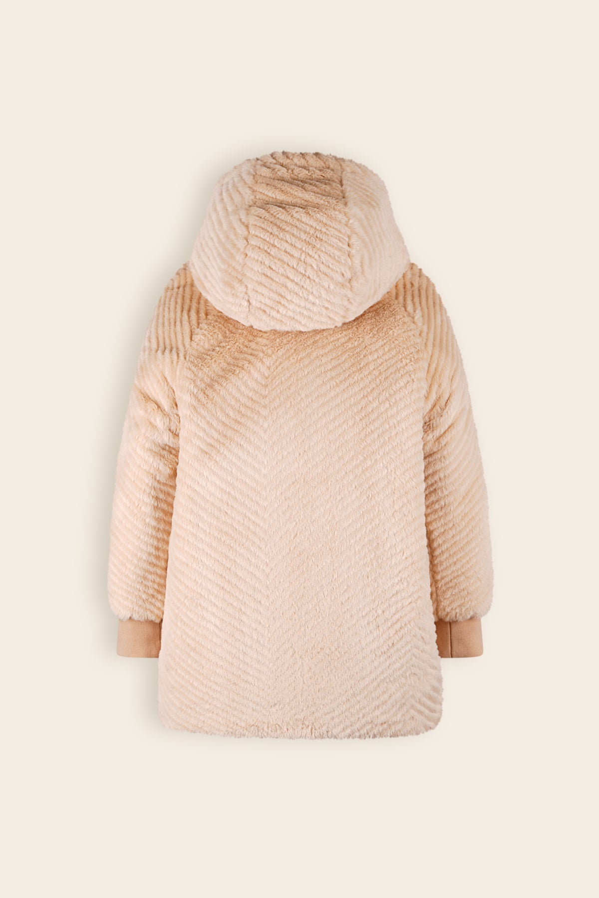 NoNo Baybee Reversible Mid Lange Winterjas Zand