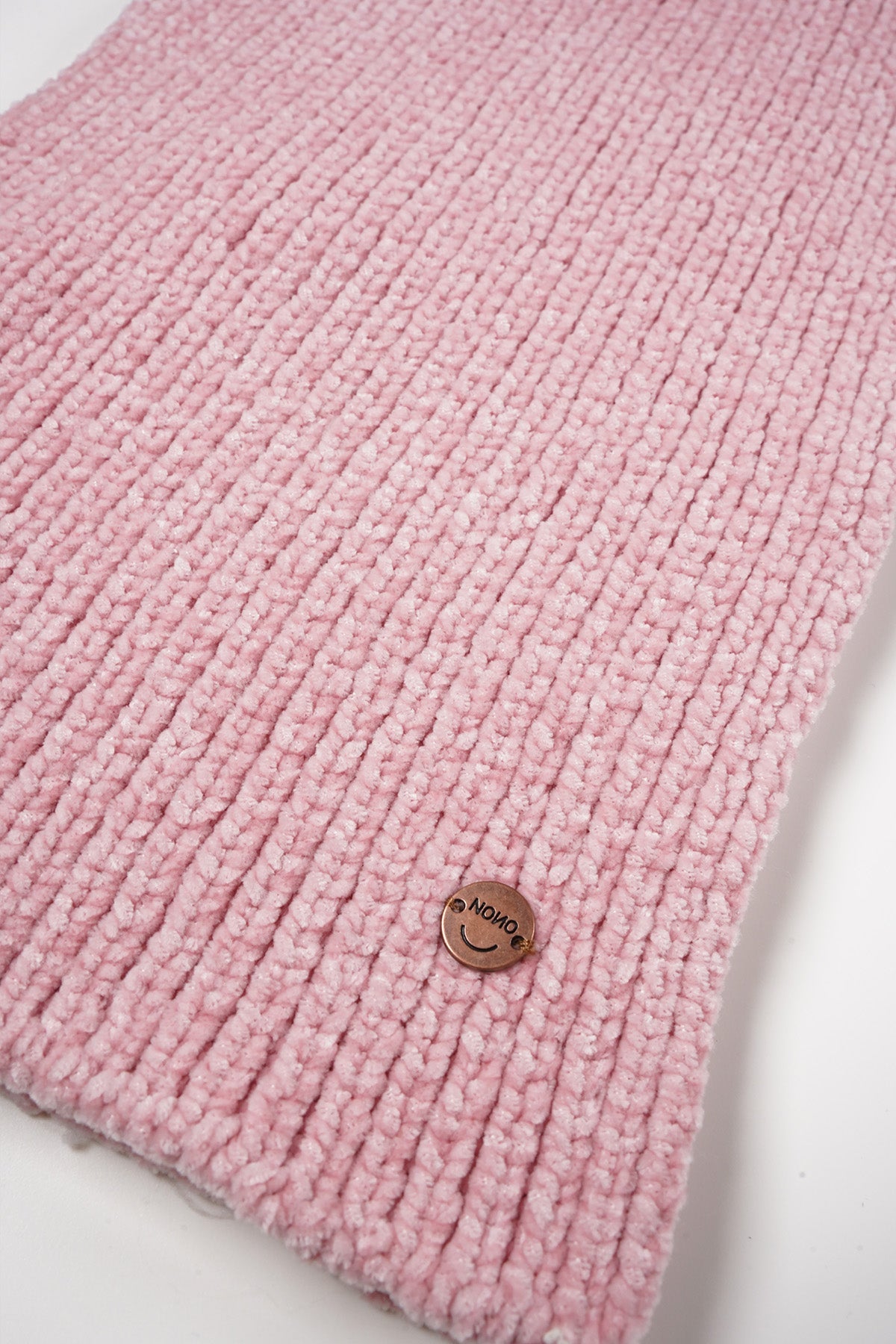 Raya Chenille Muts en Sjaal Set Oud Roze