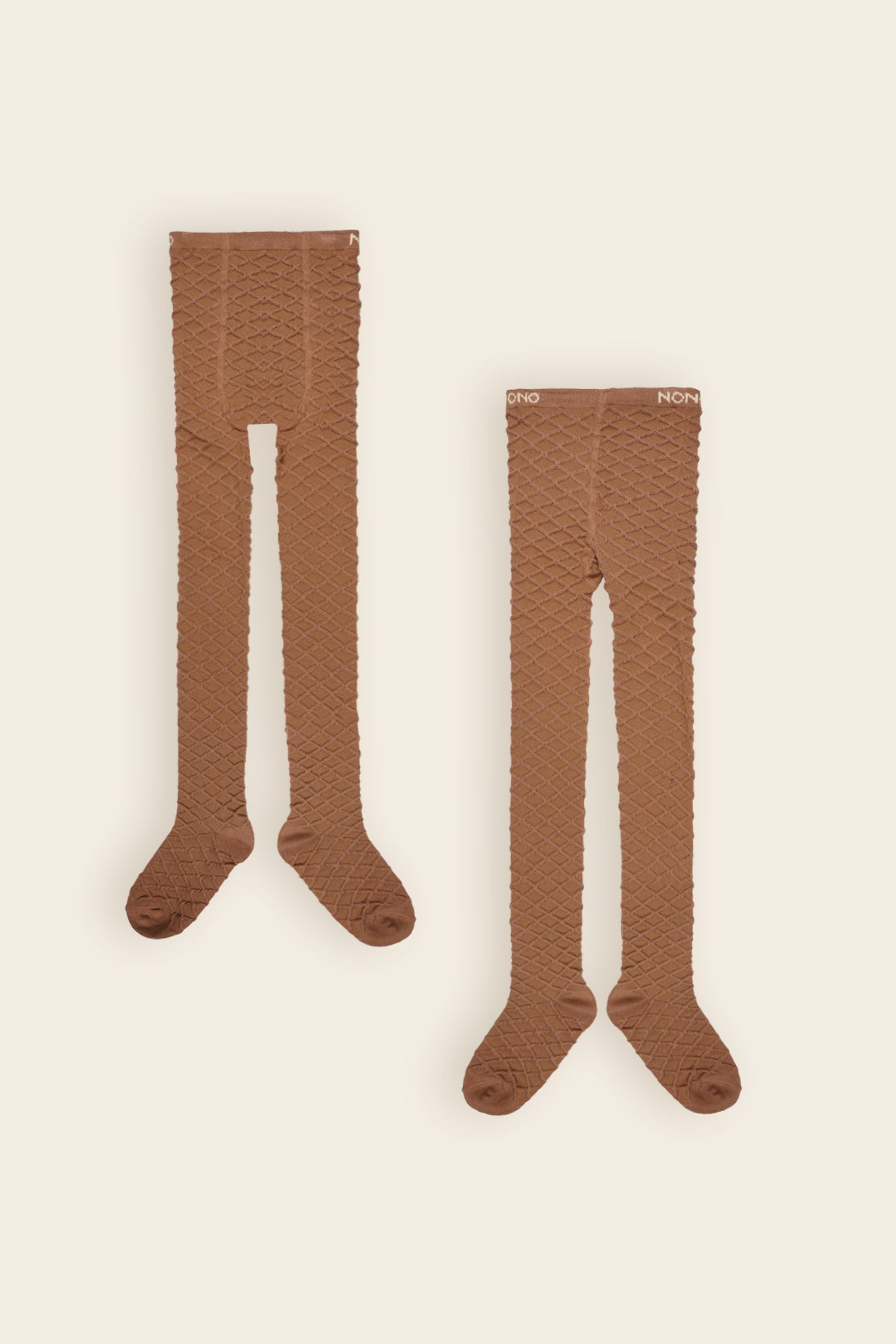 Rosa Honingraat patroon Maillot Taupe