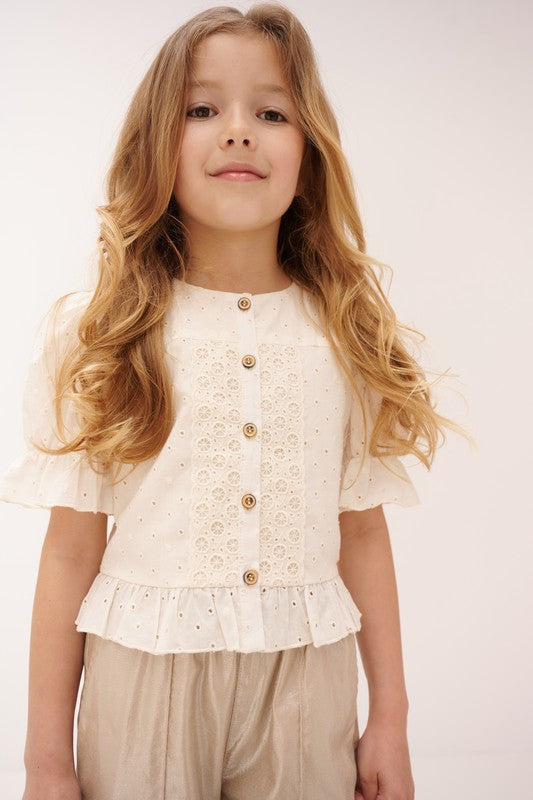 NoNo Tylia Blouse Ivoor