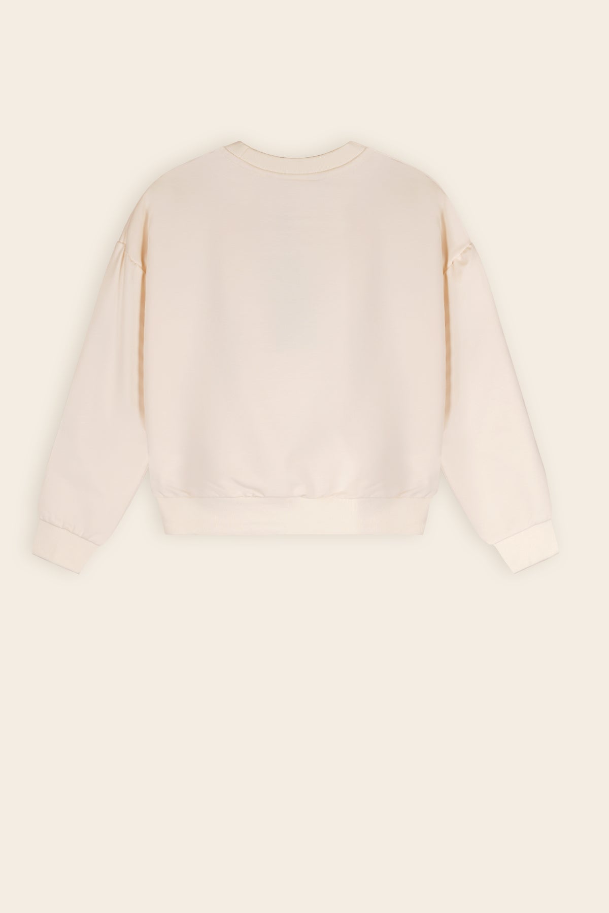 NoNo Kimas Sweater Vlinder Applicatie Ivoor