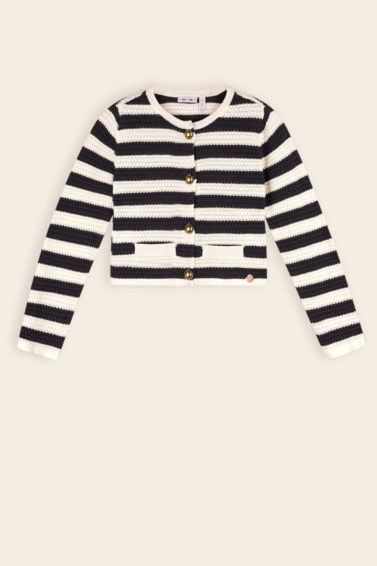 NoNo Aiko Vest Zwart/Wit