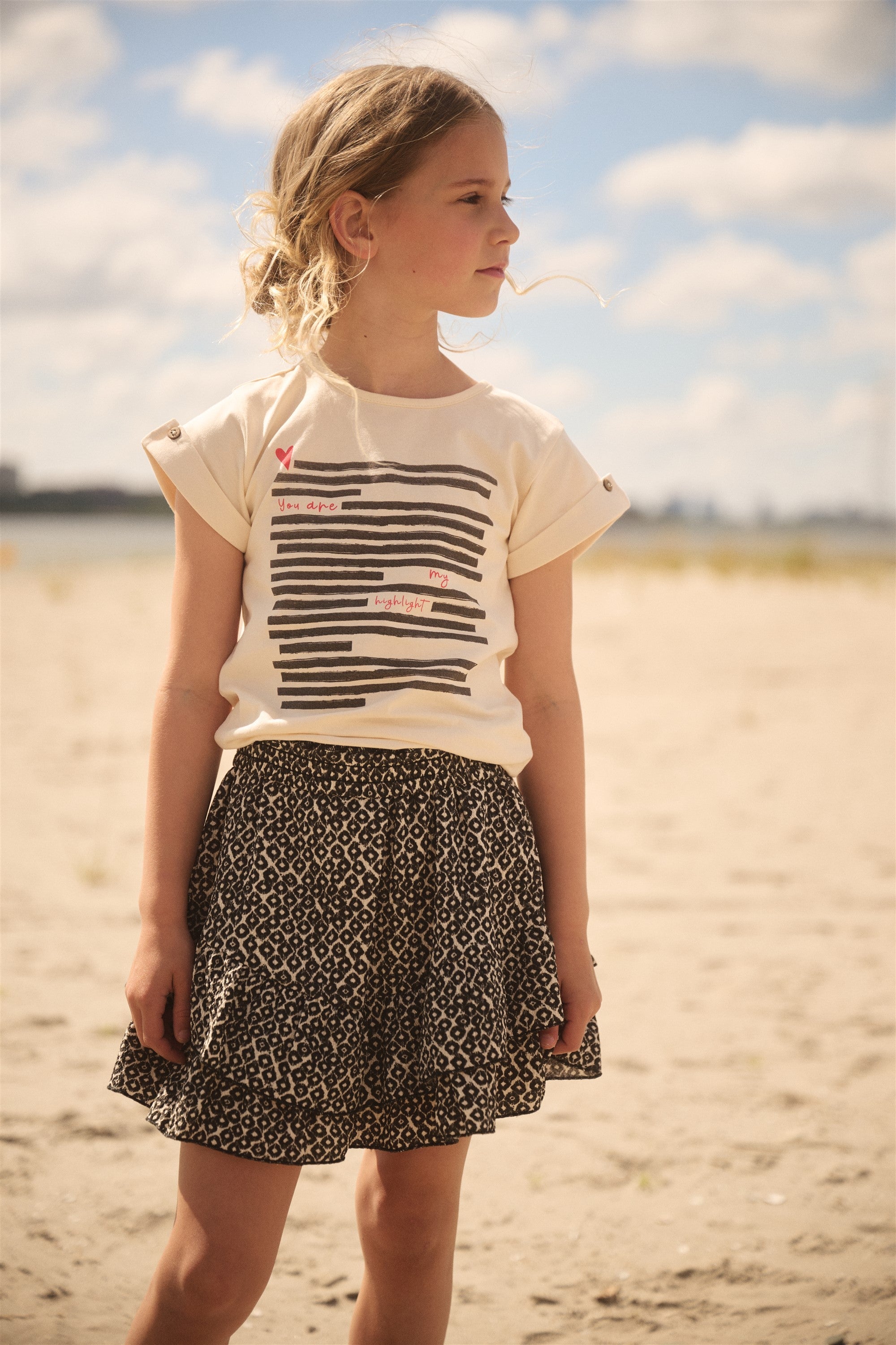 NoNo Naia Skirt Black/White