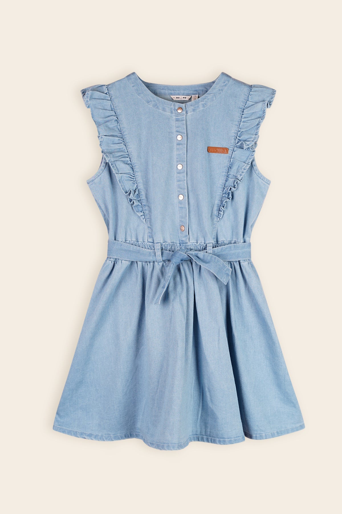 NoNo Masa Jurk Denim Blauw