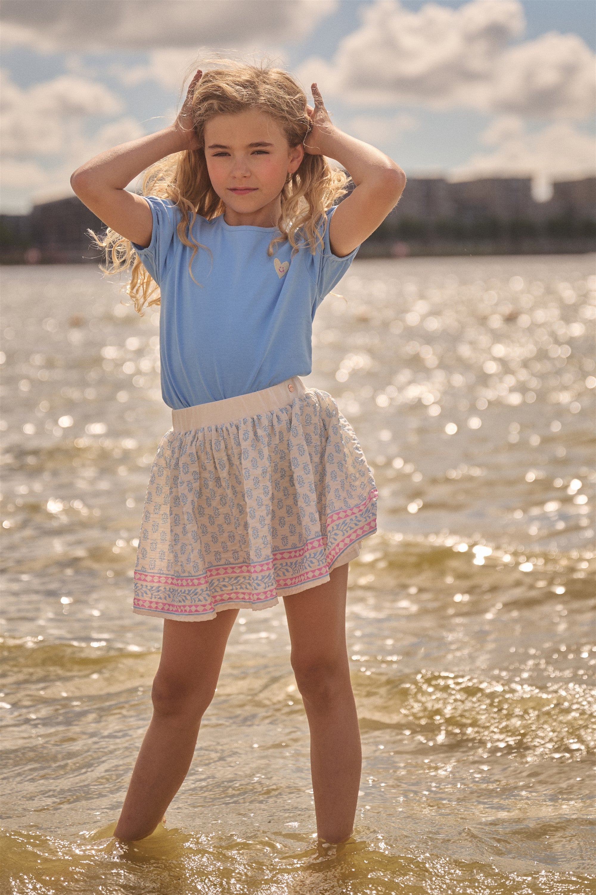NoNo Karen Tshirt Blauw