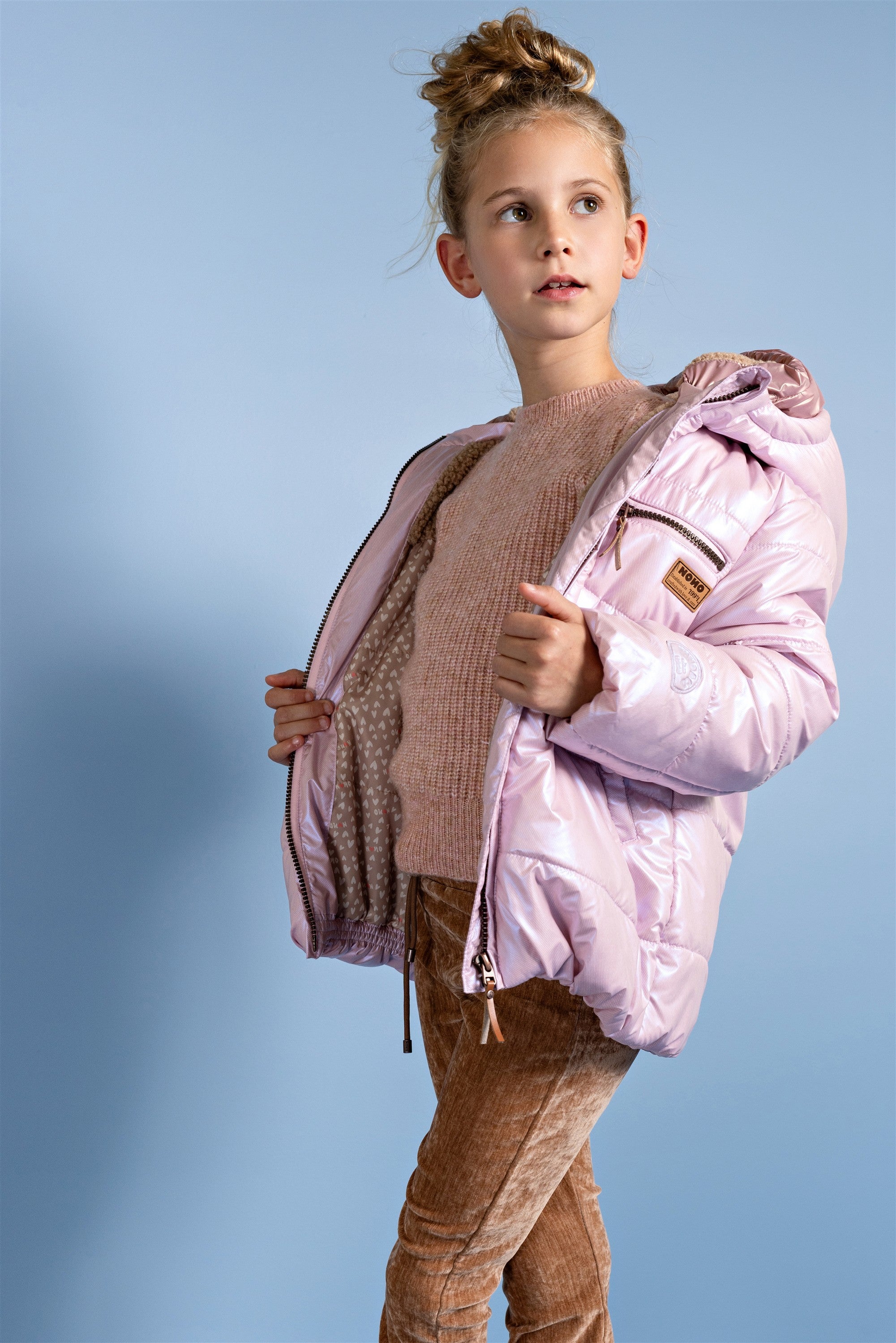 NoNo Bubble Winterjas Roze