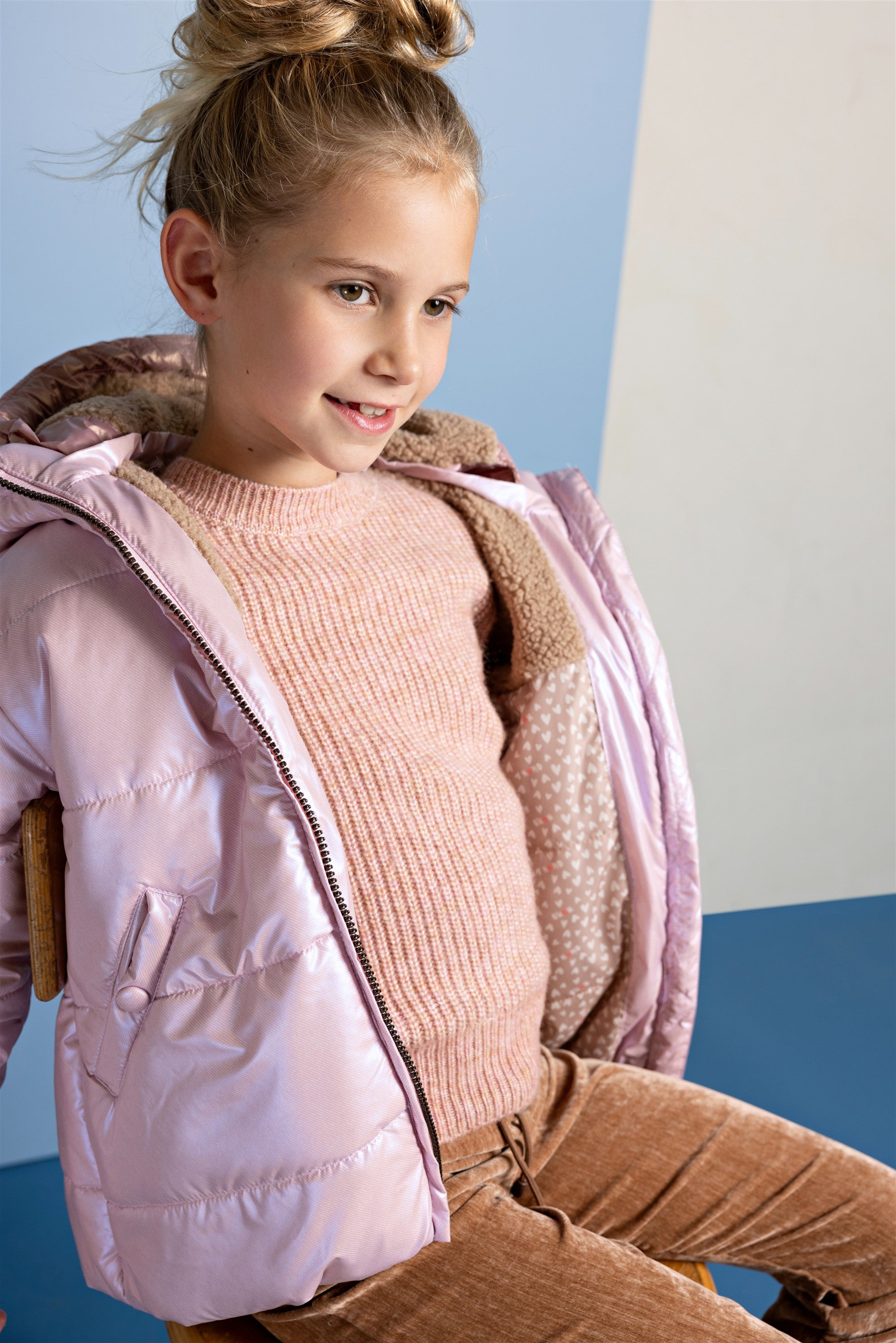 NoNo Bubble Winterjas Roze