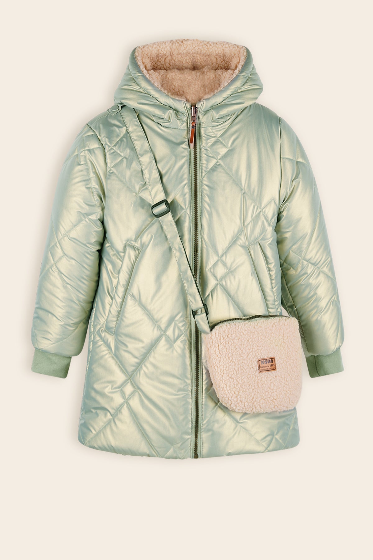 NoNo Betty Reversible Winterjas Met Tasje Groen