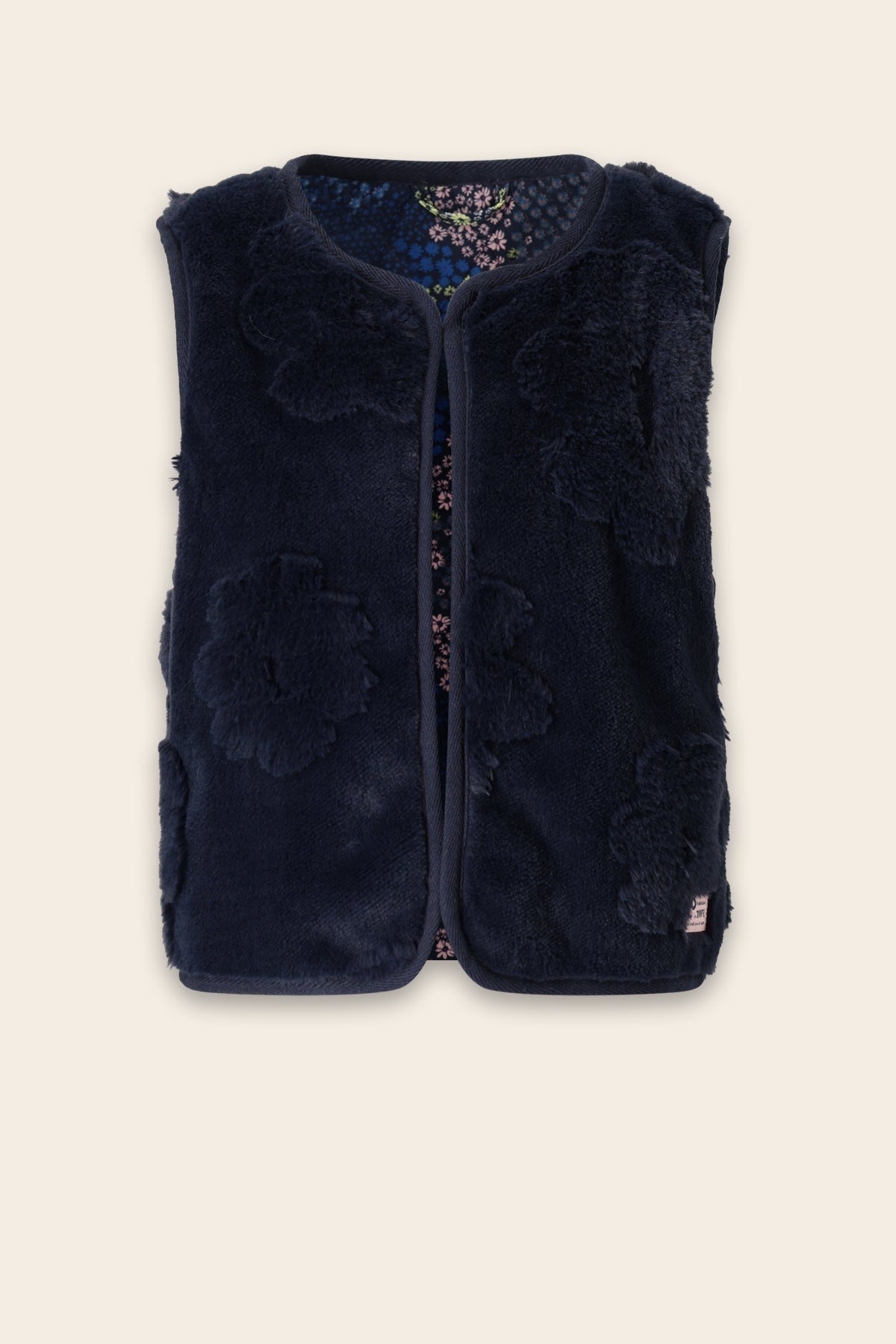 NoNo Katya Reversible Gilet Donkerblauw