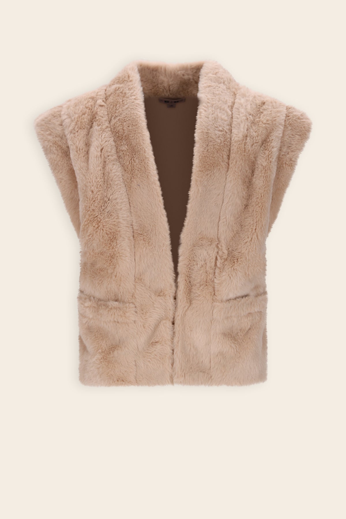 NoNo Kila Fur Gilet Zand